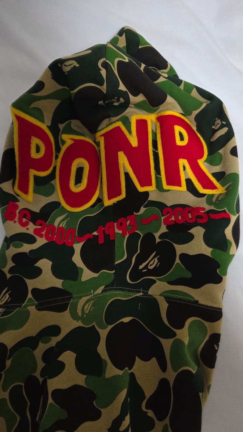 정품 BAPE 베이프 PONR 카모 샤크후드 상품이미지5
