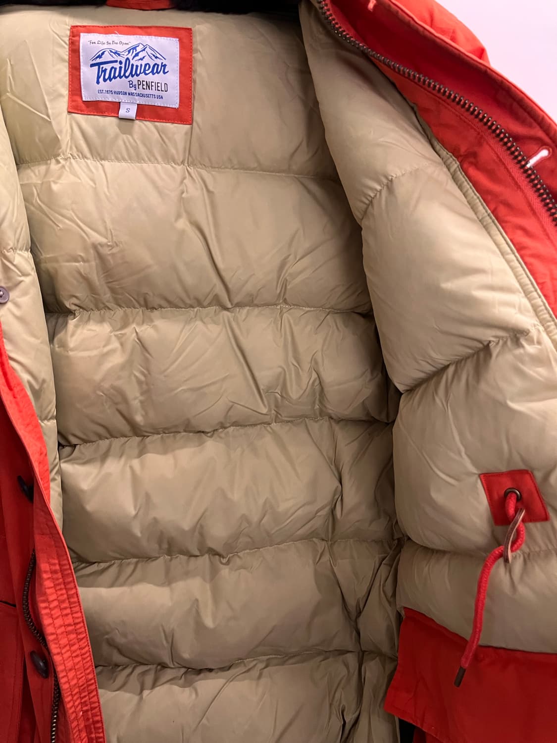 펜필드 오렌지 다운 패딩 S 상품이미지4