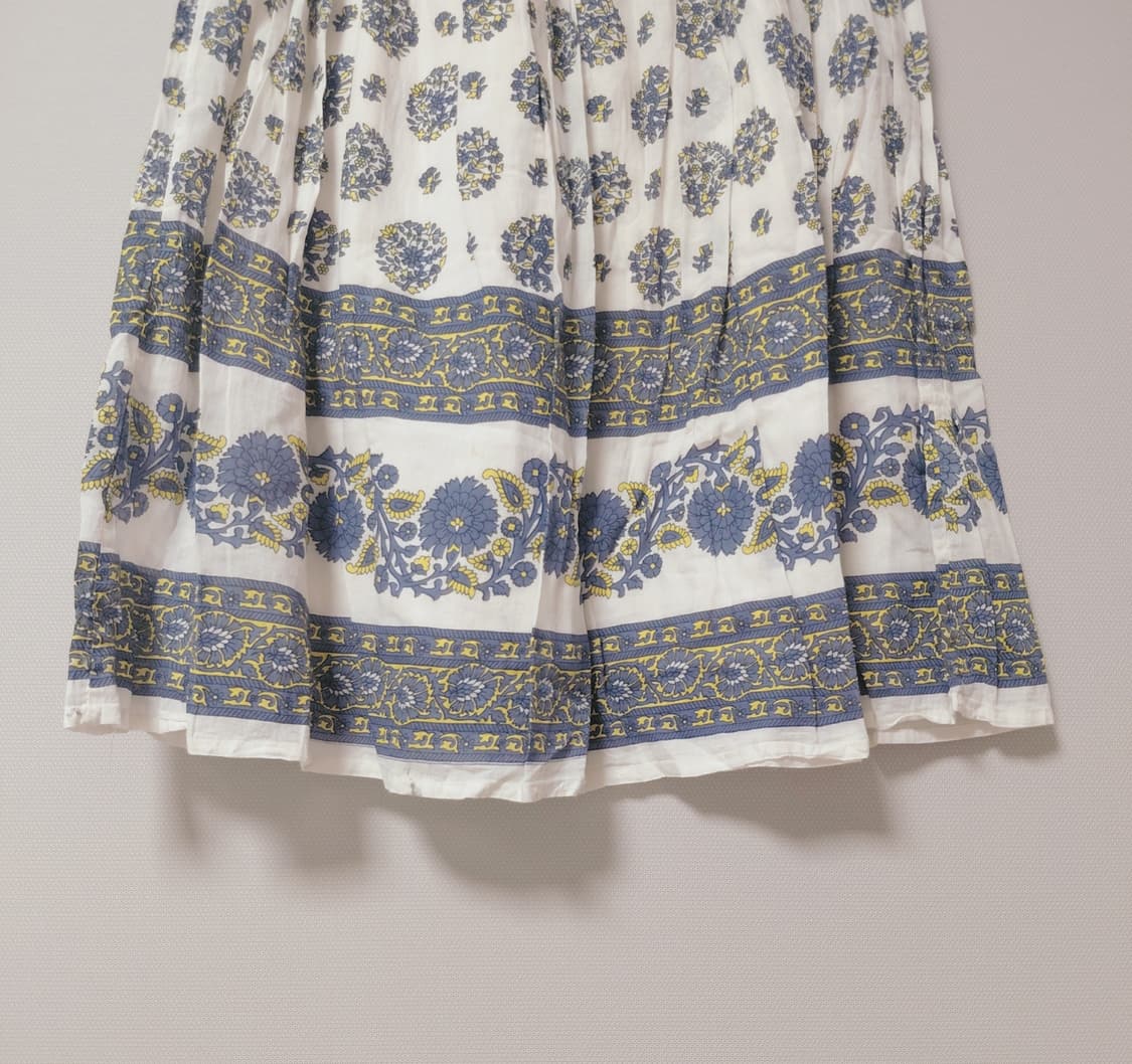 블루 가든 보더라인 롱 스커트 상품이미지3