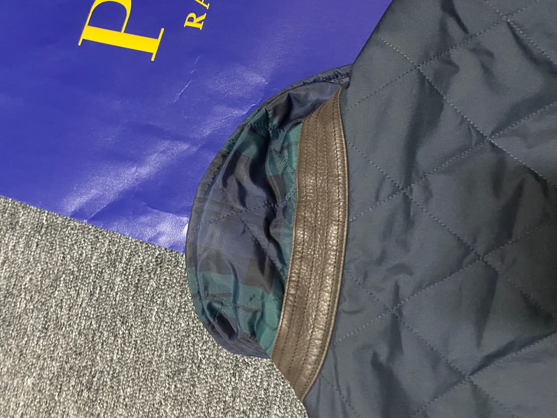 정리, 블랙와치 타탄체크 폴로 양면 리버시블 퀼팅 자켓 상품이미지9