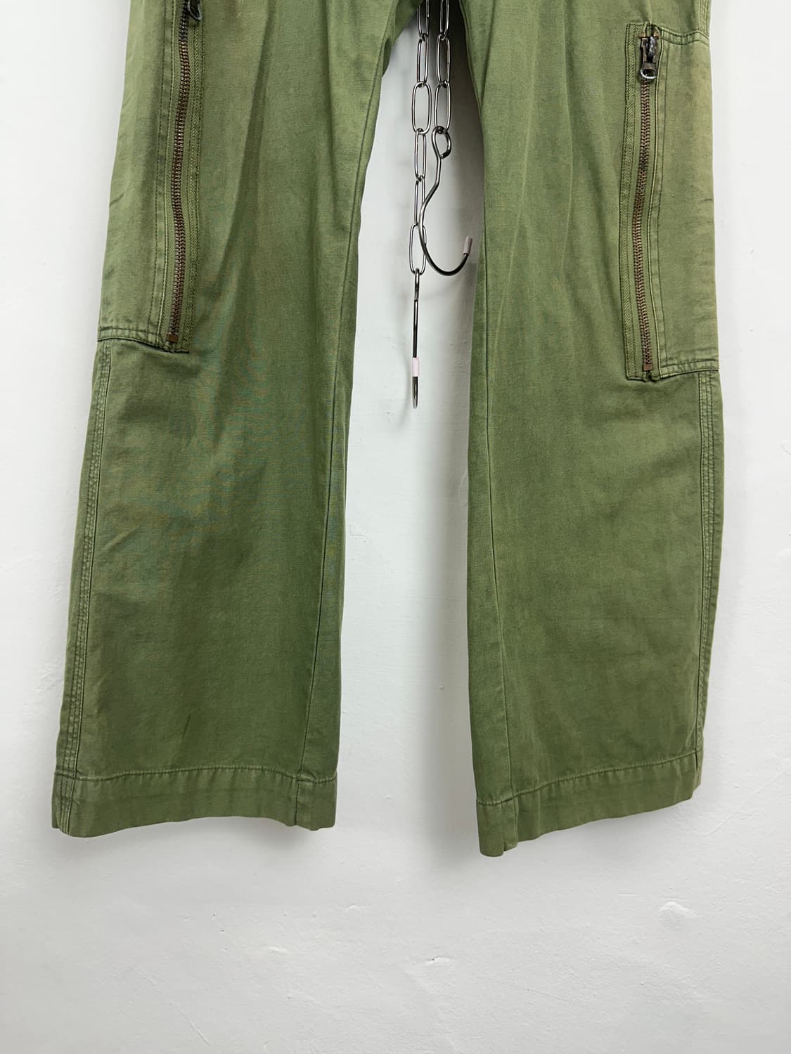 Japanese Vintage Zip Pocket Khaki Cargo  상품이미지8