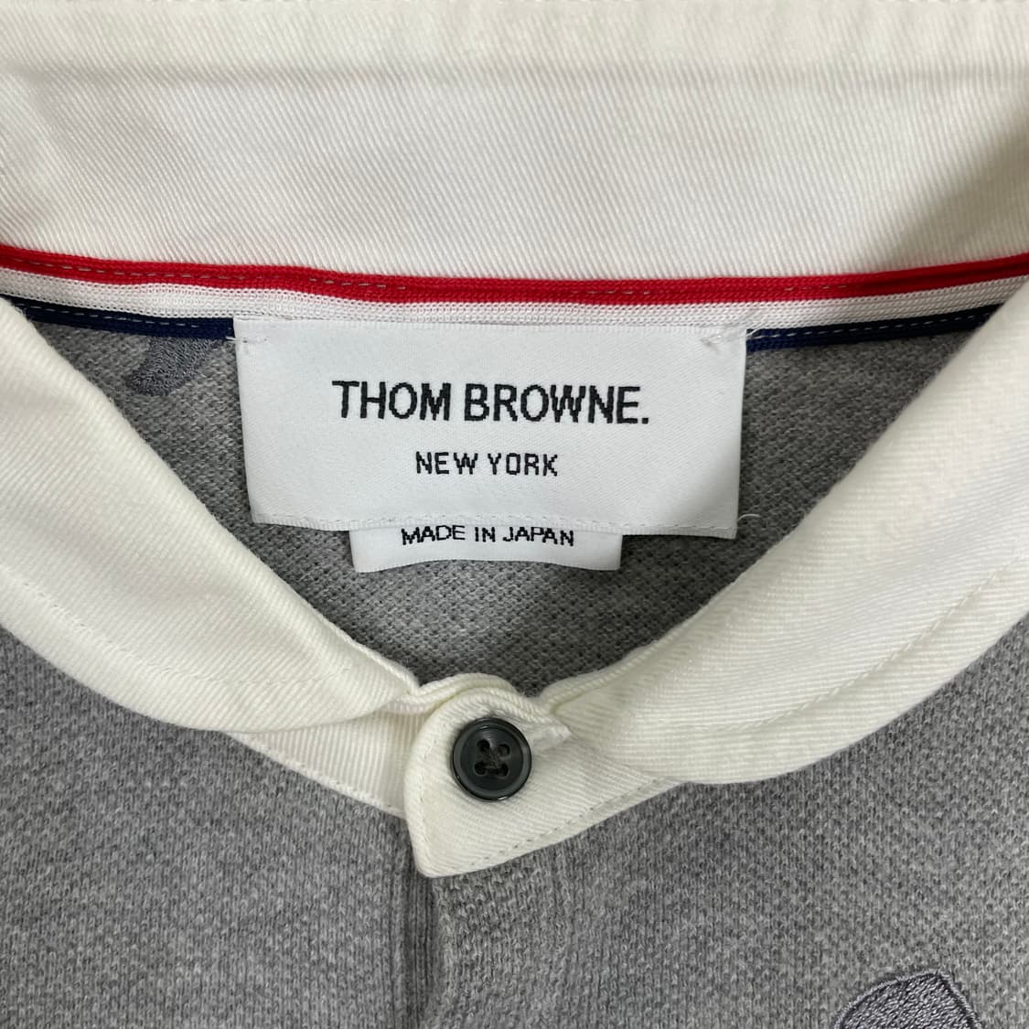 톰브라운 그레이 거북이 패턴 럭비 티셔츠 상품이미지3