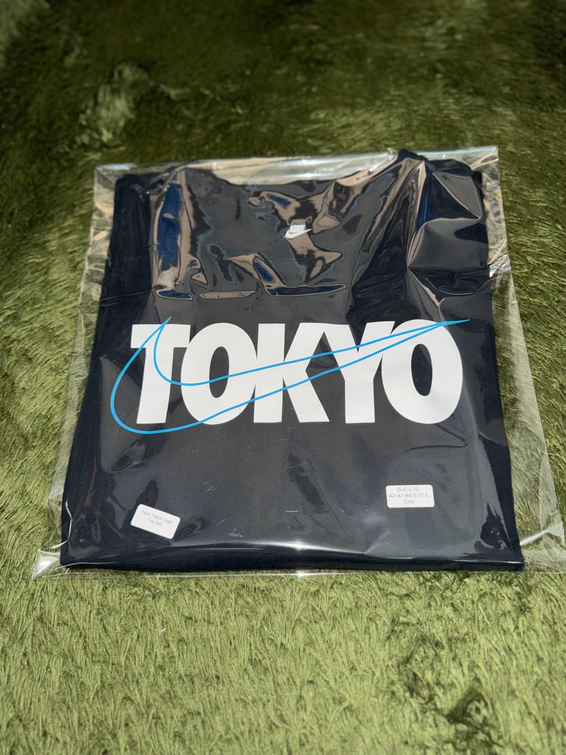 [M] 나이키 도쿄 텍스쳐드 스우시 로고 티셔츠 네이비 상품이미지10