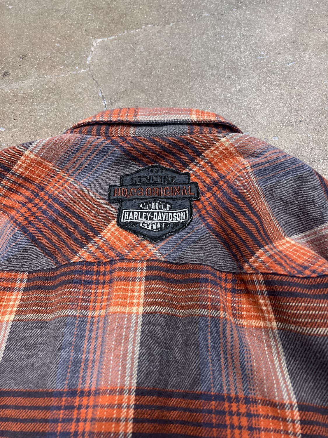 할리데이비슨 코튼 체크 셔츠 상품이미지6