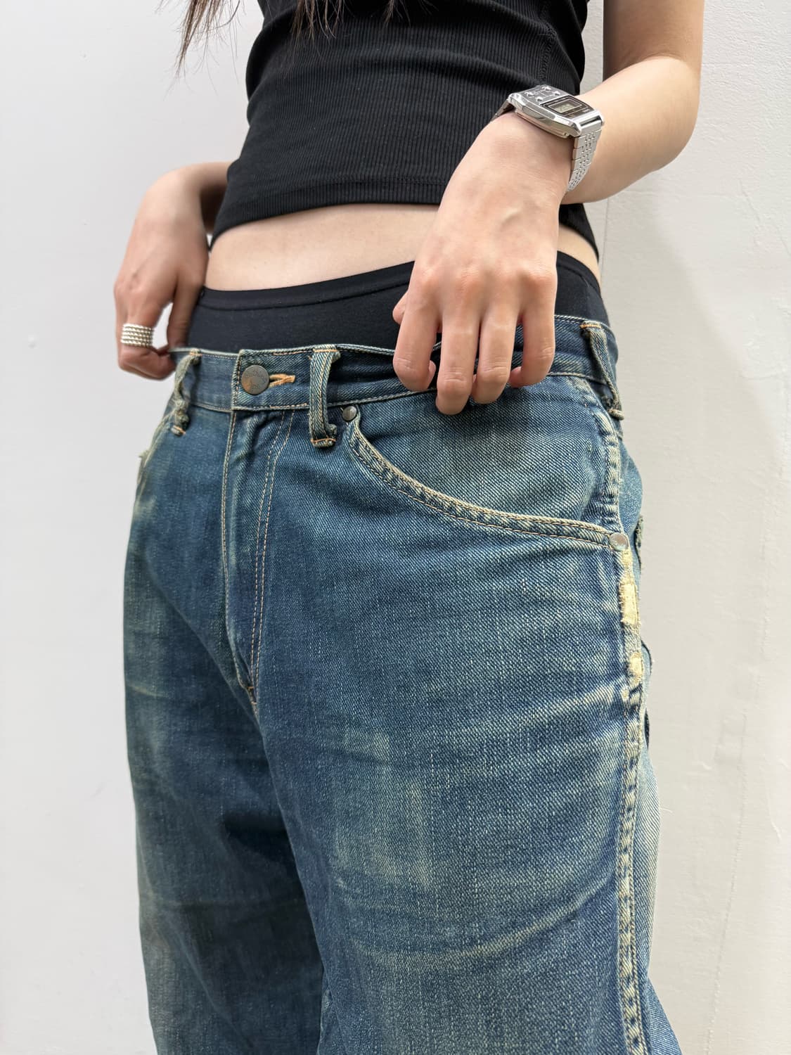 올드 베이프 그런지 데님팬츠 상품이미지9