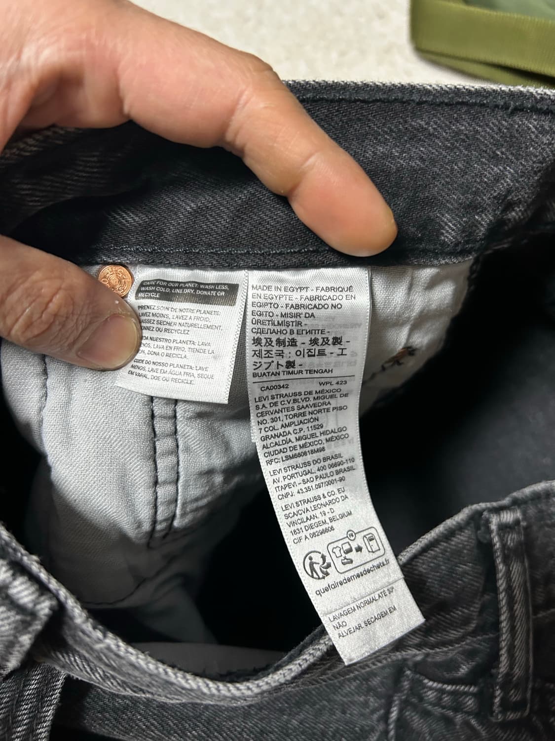 리바이스501 흑청 30/30 판매 상품이미지3