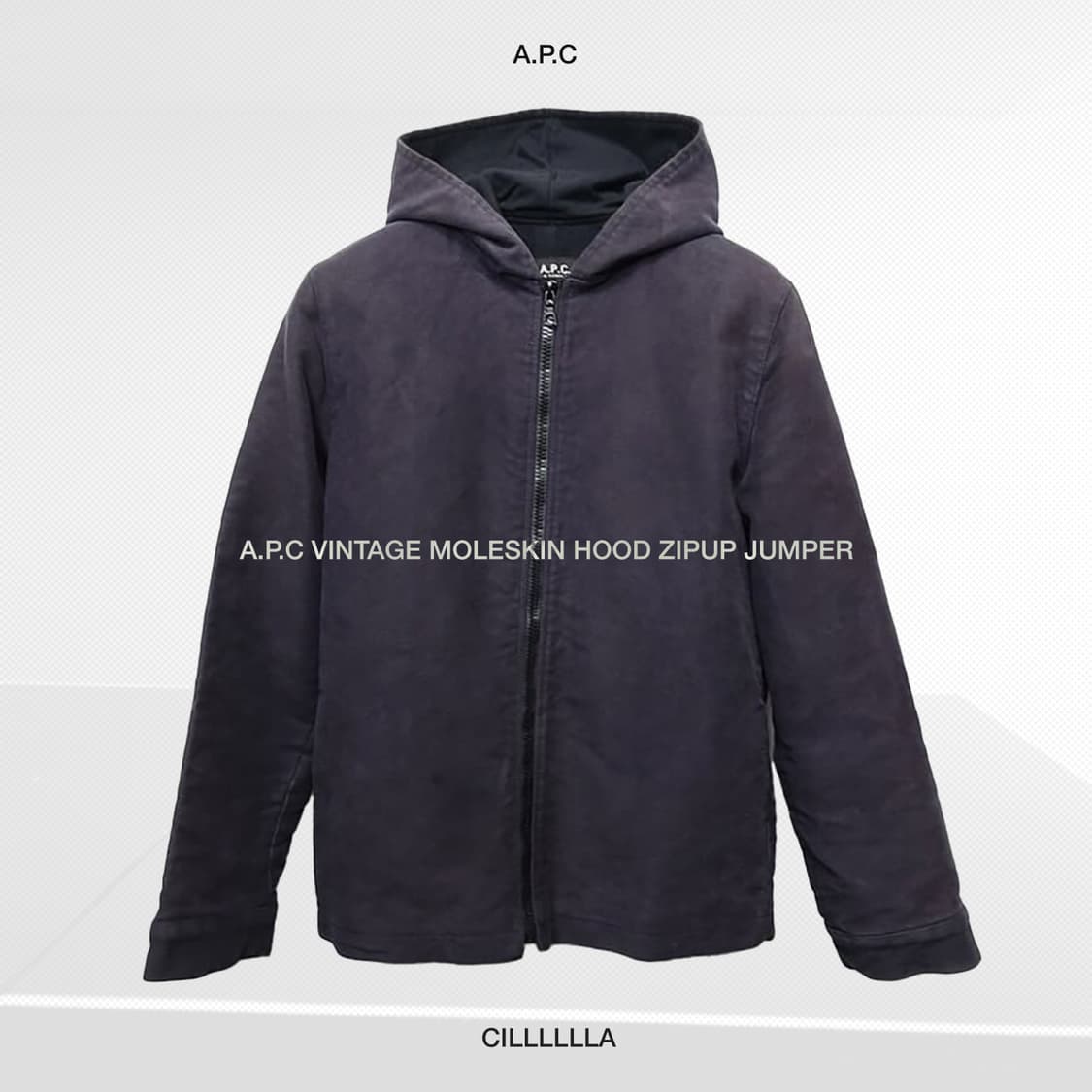 [S] A.P.C 아페쎄 빈티지 몰스킨 후드집업 자켓 상품이미지1