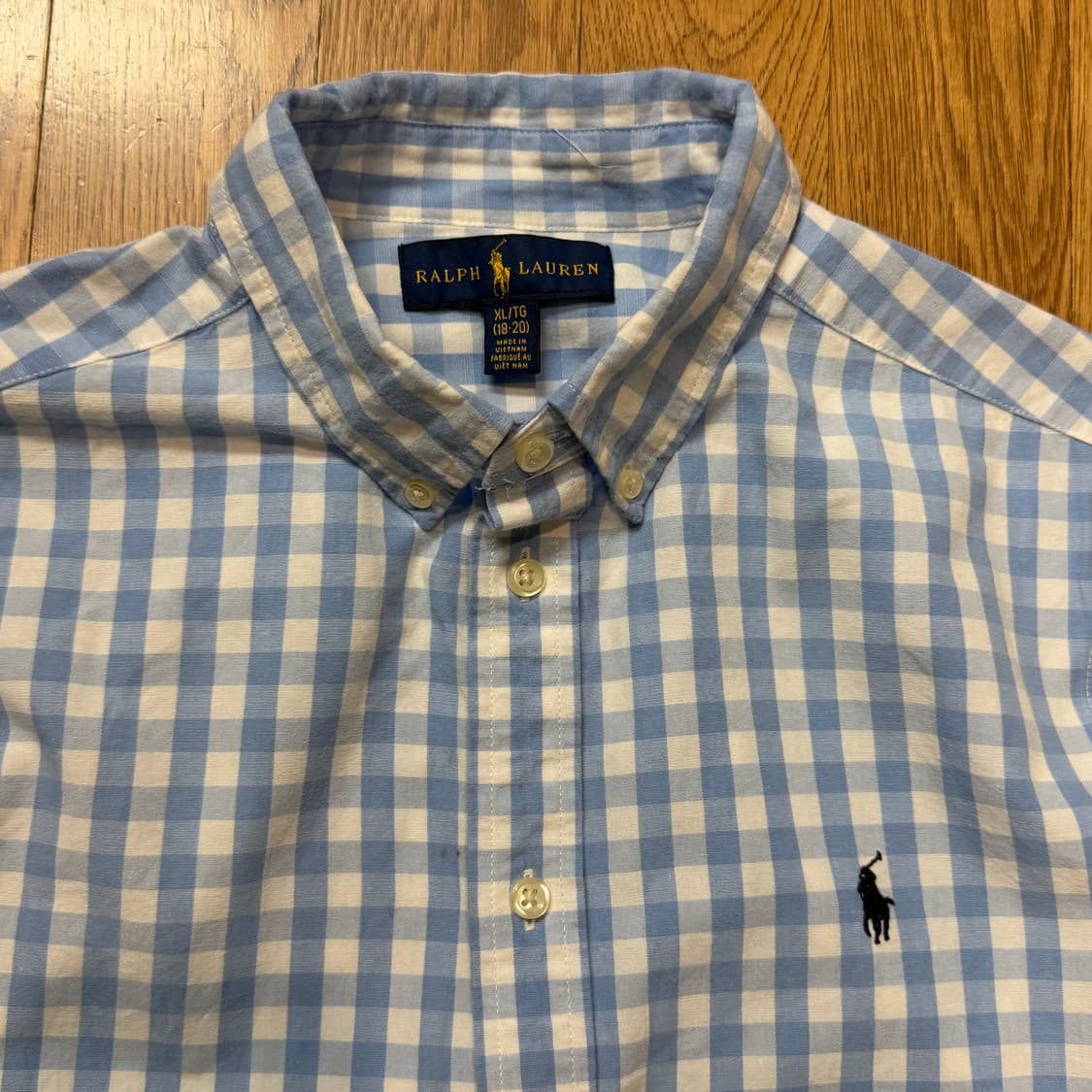 랄프로렌 깅엄 체크 옥스퍼드 셔츠 상품이미지2
