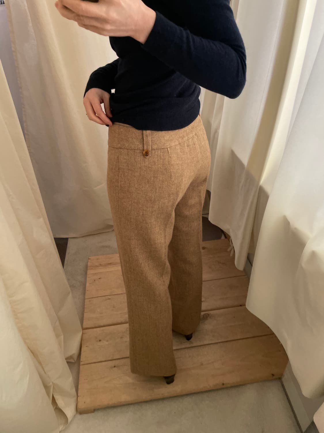 vintage low rise side button wool slacks 상품이미지10