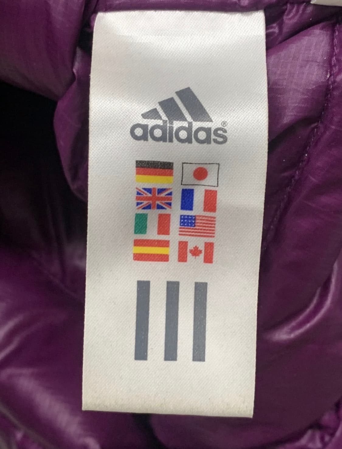 ADIDAS 로고 구스다운 패딩 자켓 경량패딩 상품이미지6