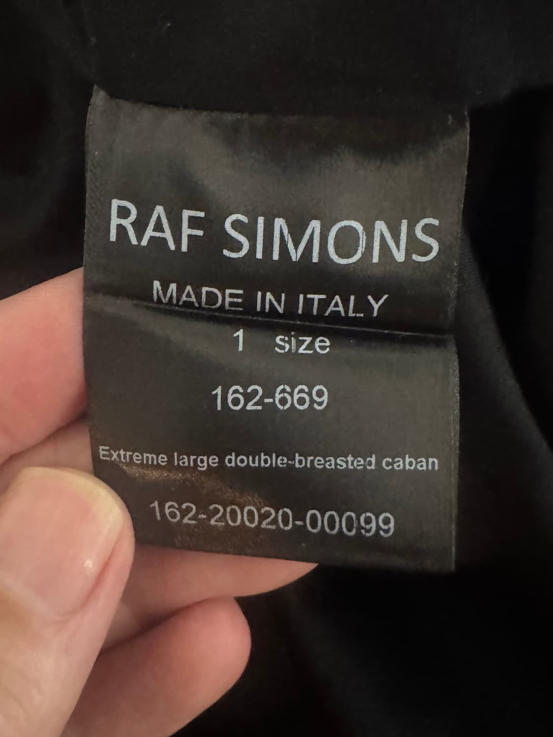 라프시몬스 16FW 오버사이즈 코트 상품이미지6