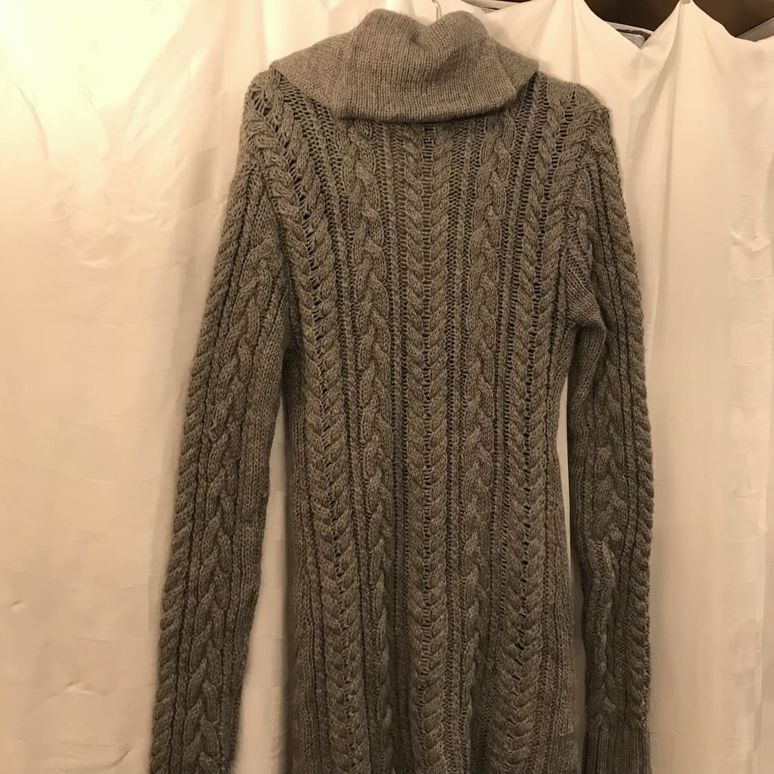 Moussy 마우지 알파카 오네갸루 숄카라 니트 롱가디건 상품이미지7