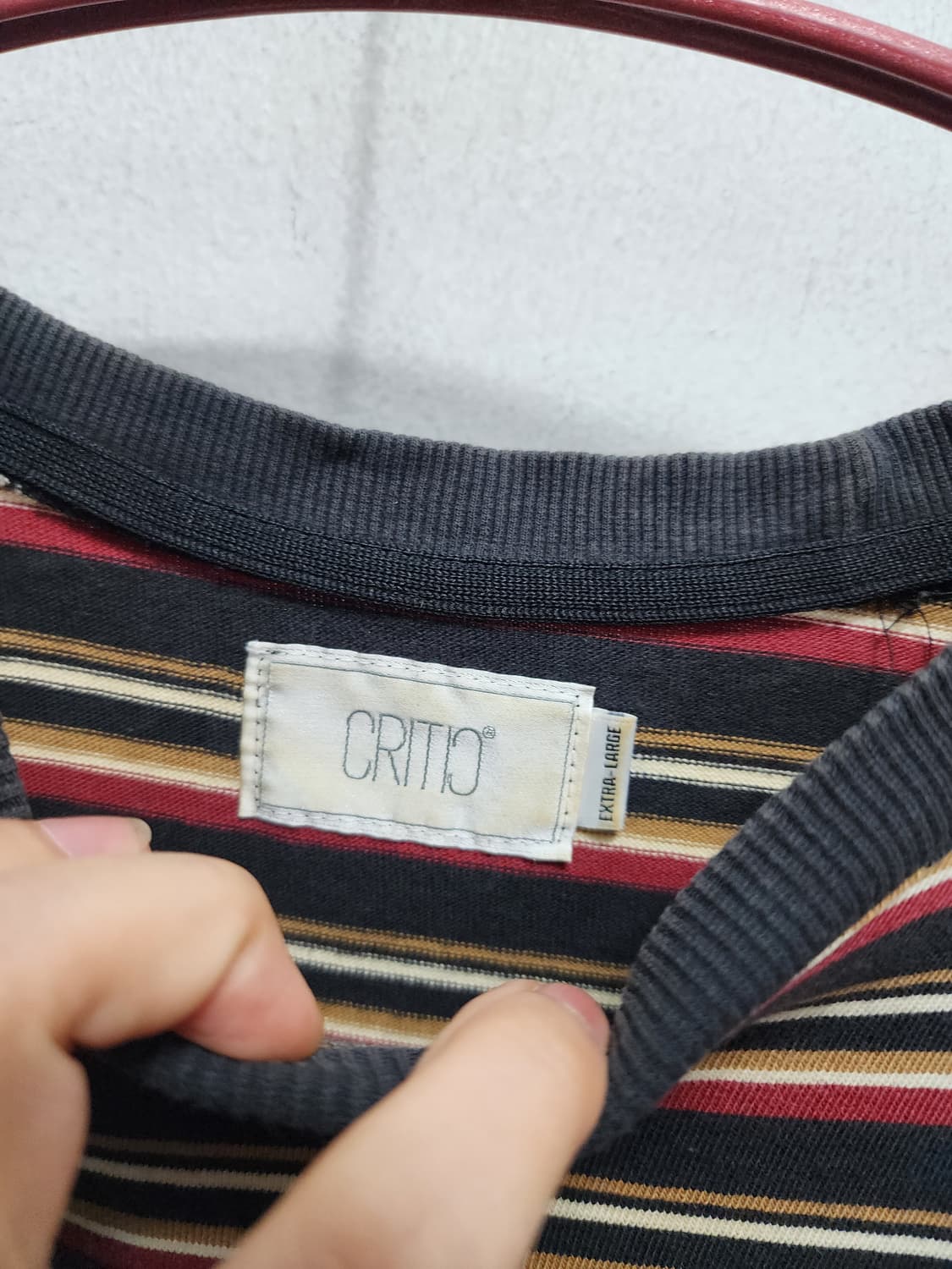 CRITIC 스트라이프 긴팔 티셔츠 상품이미지4