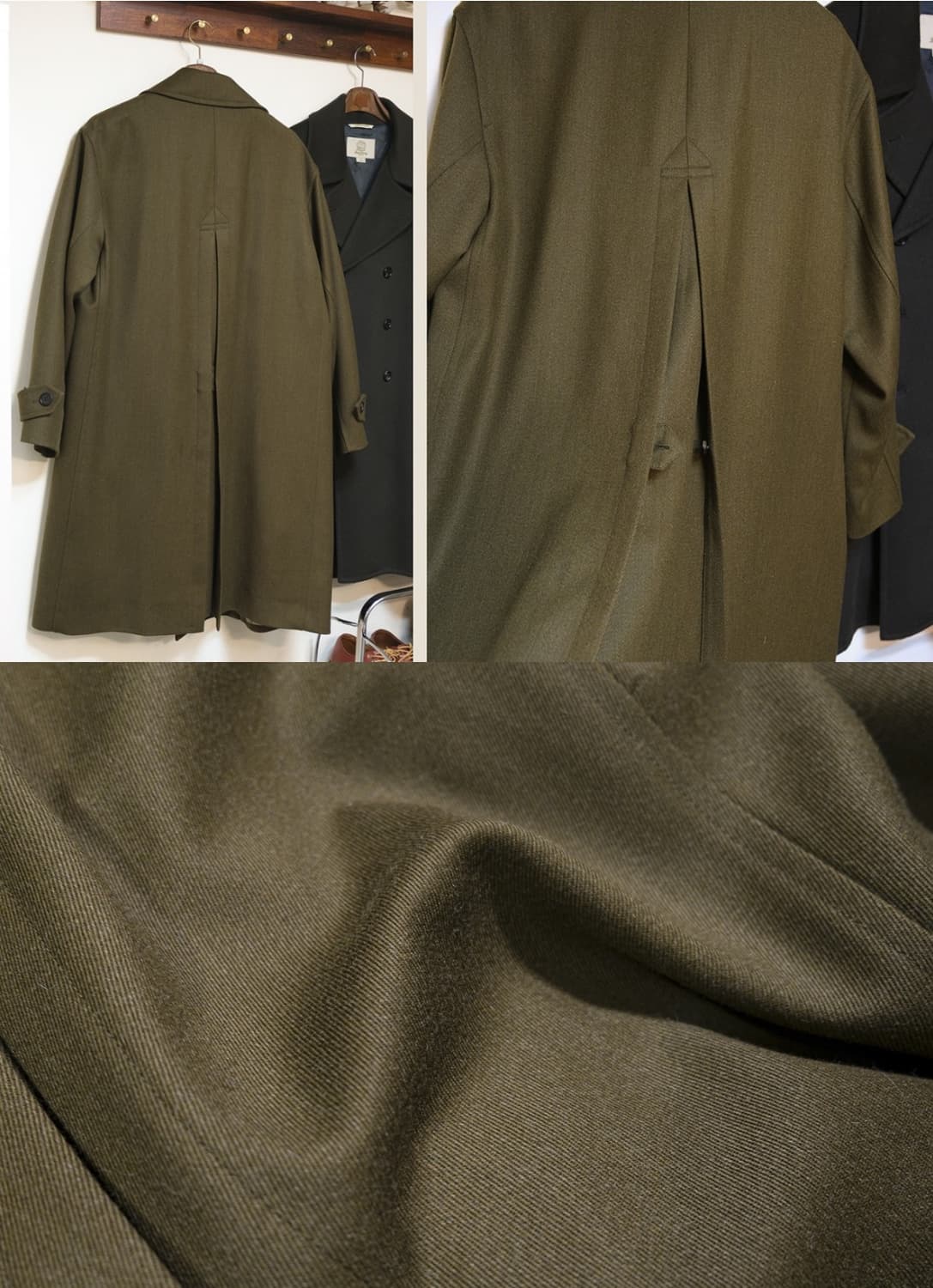 바스통 170 울 오피서 코트 카키 L 상품이미지2