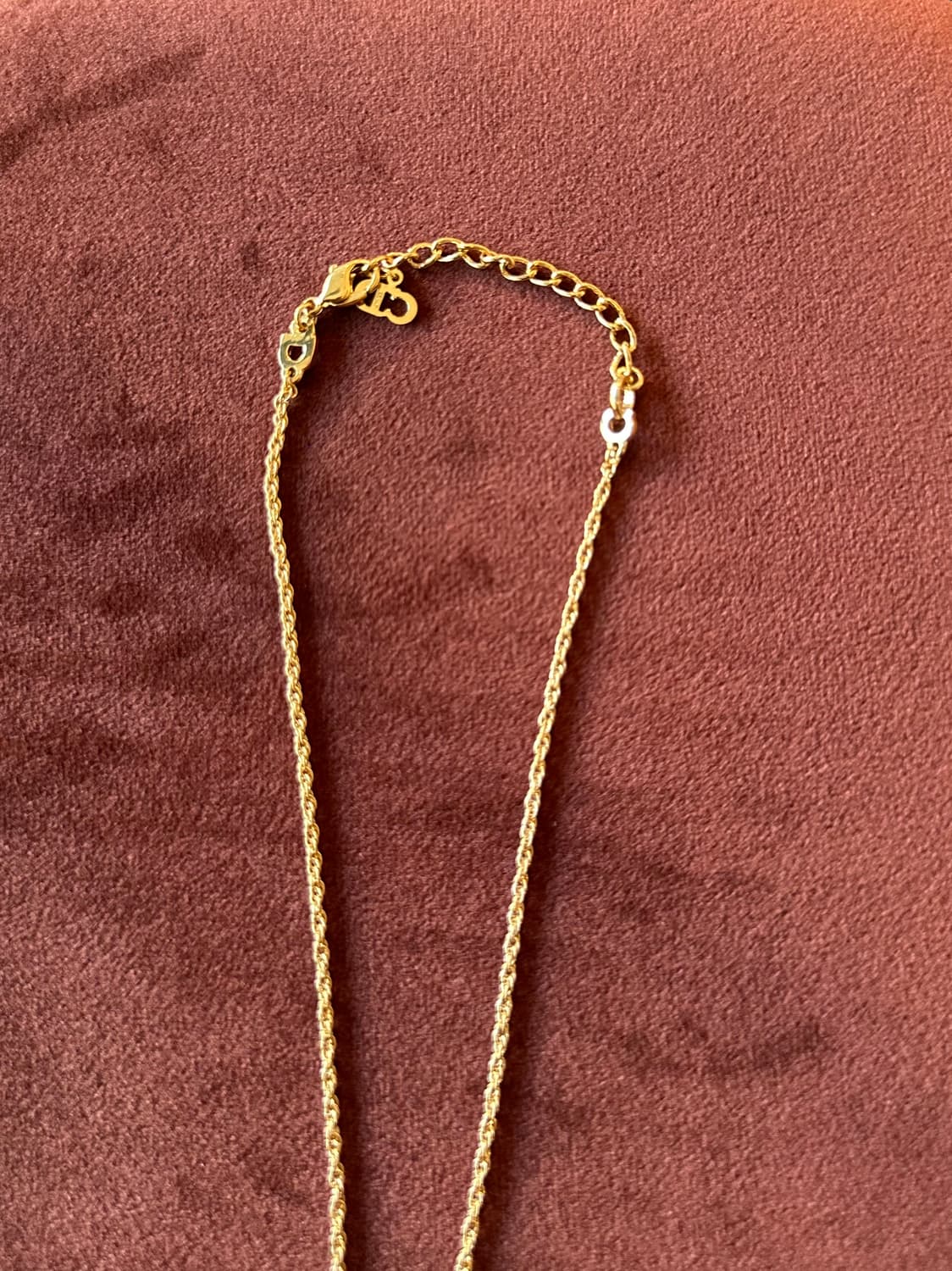 [DIOR] 정품 디올 플레이트 골드 목걸이 상품이미지7