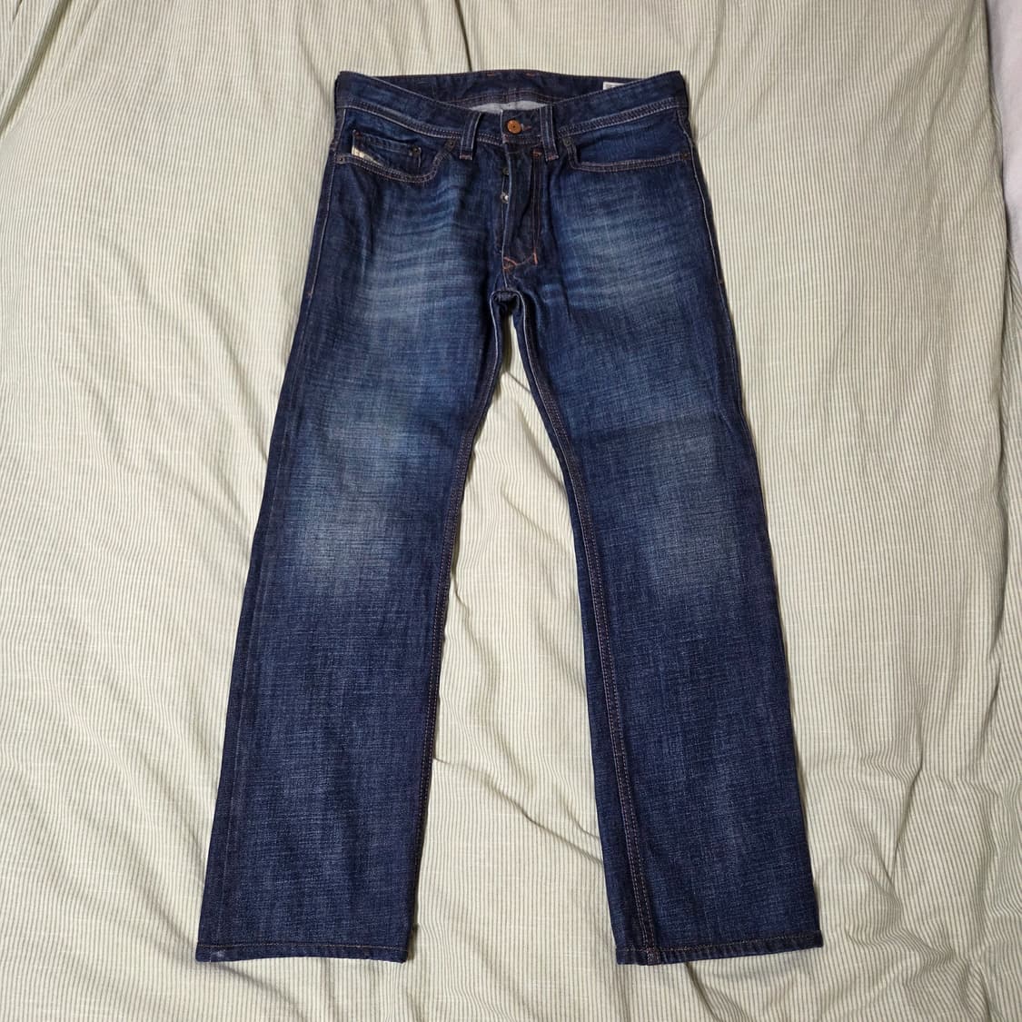 디젤 diesel 사파도 0074w워싱 슬림 진 워시드 청바지 진청 29 상품이미지1