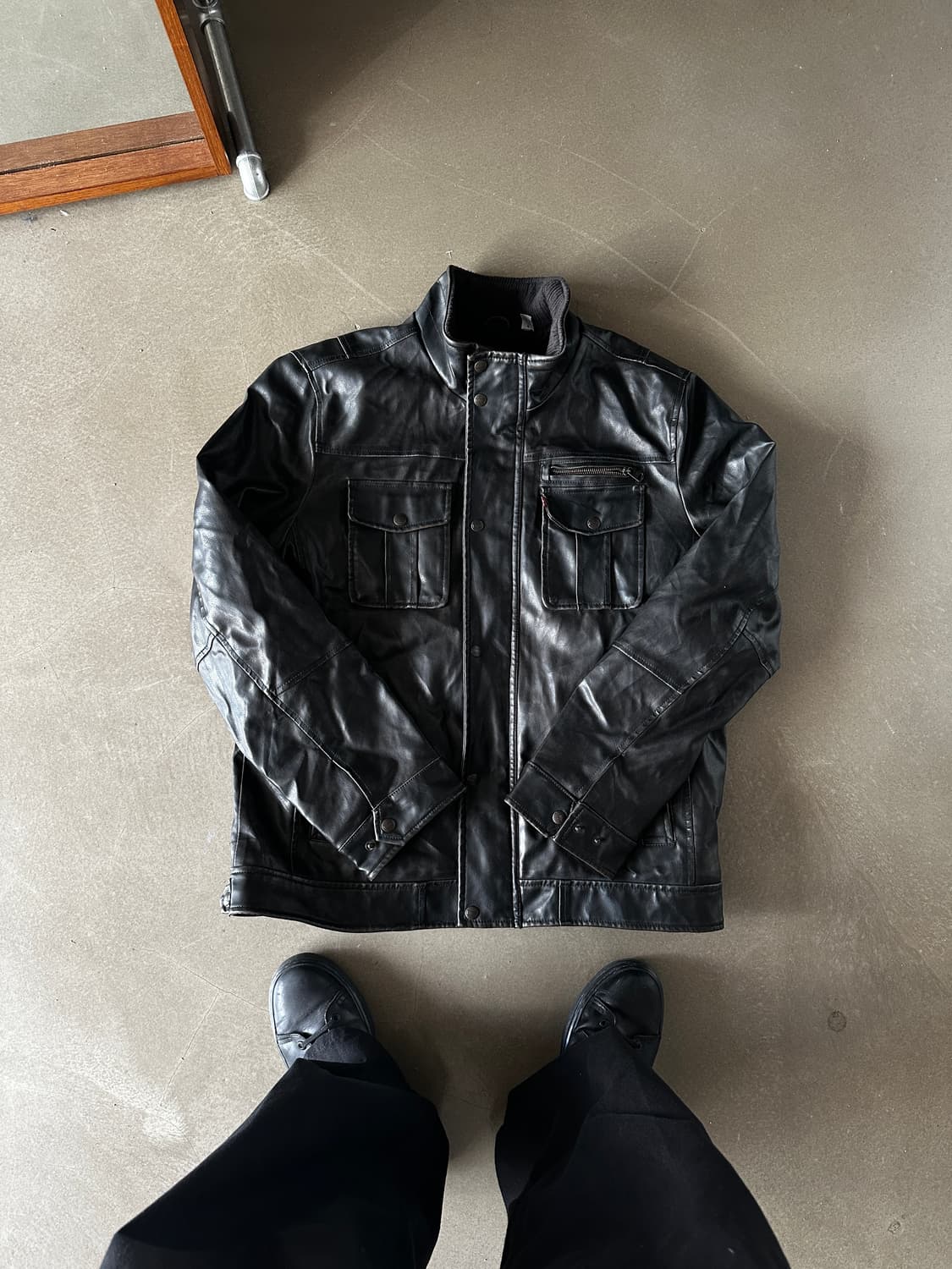 levis 트러커 쉐르파 레더 자켓 상품이미지2