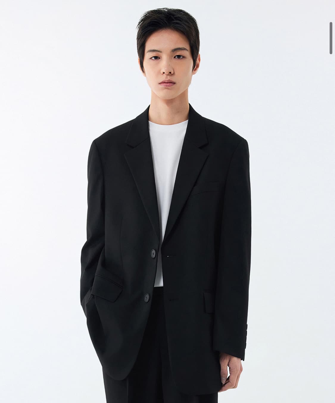 오버사이즈 블레이저 블랙XL(수트 셋업) 상품이미지1