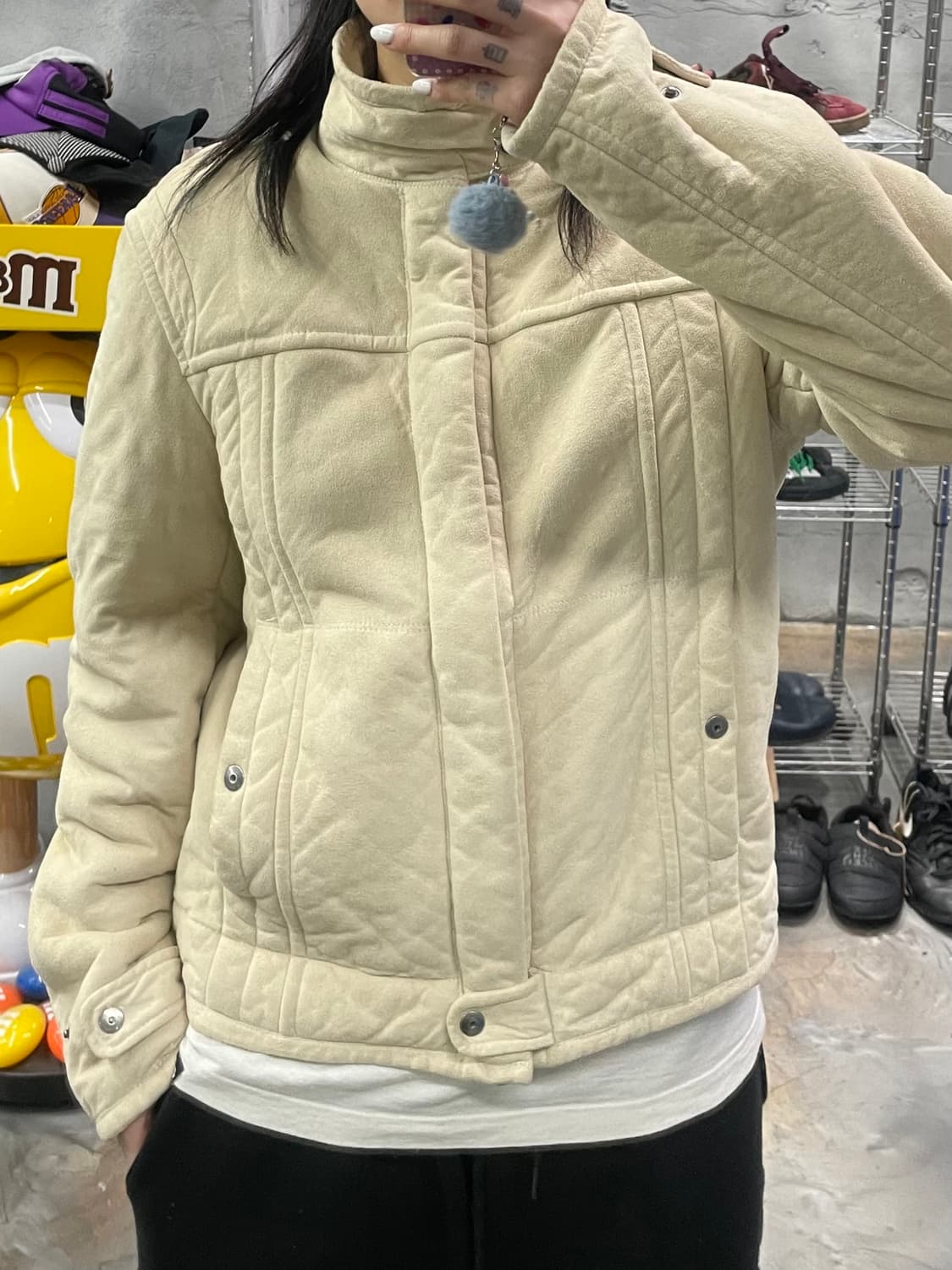 아르마니 스웨이드 쉐르파 무스탕 자켓 상품이미지9