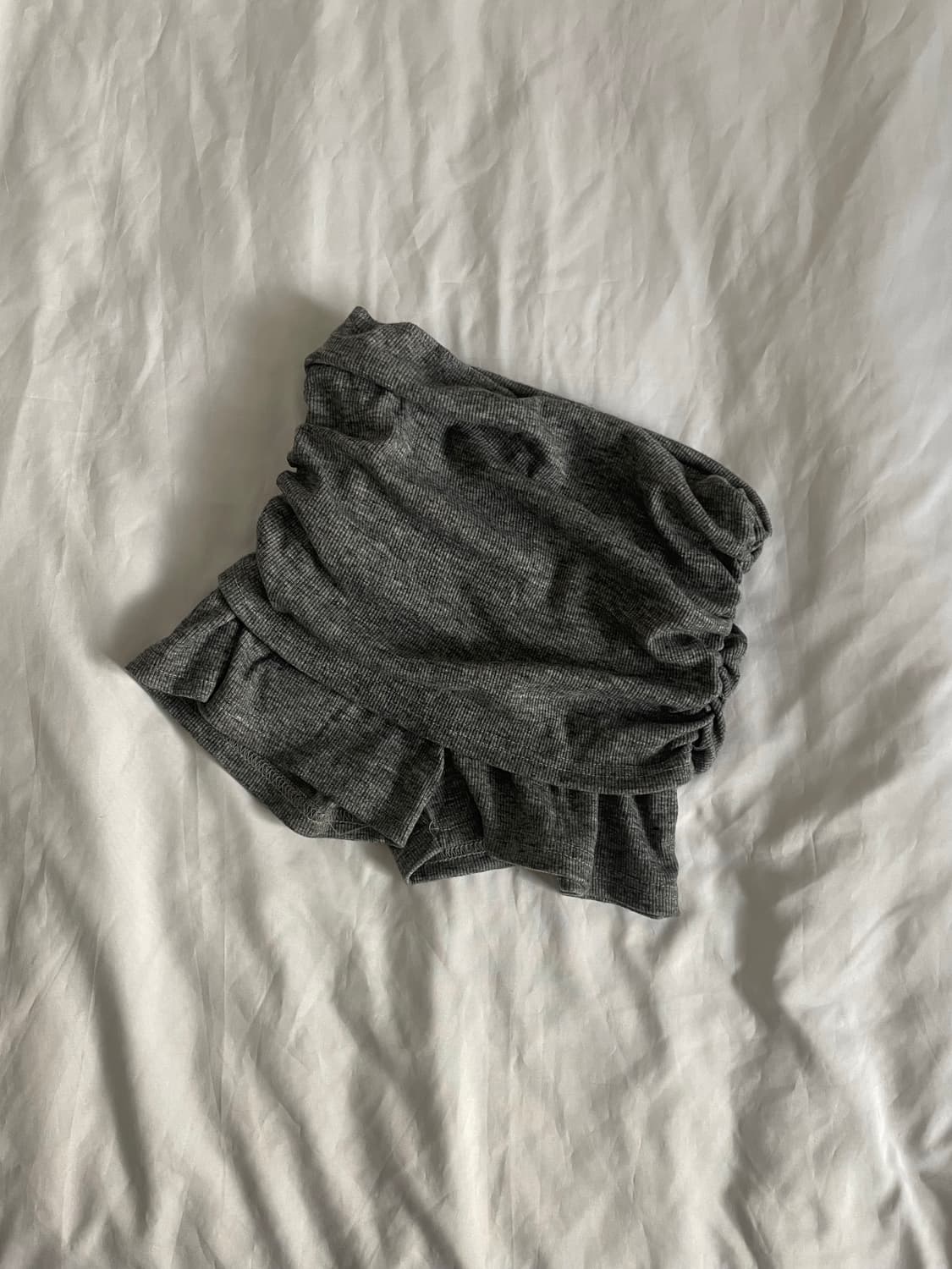 디에어타운 그레이 셔링 미니쇼츠 레깅스 상품이미지3