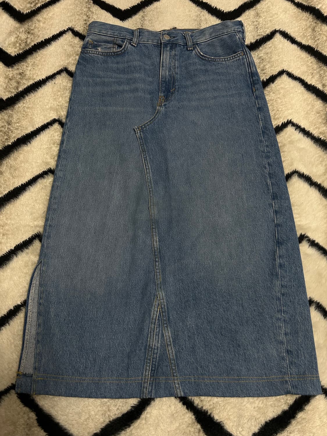 [27]COS 데님 트임 롱스커트/약스판 상품이미지2