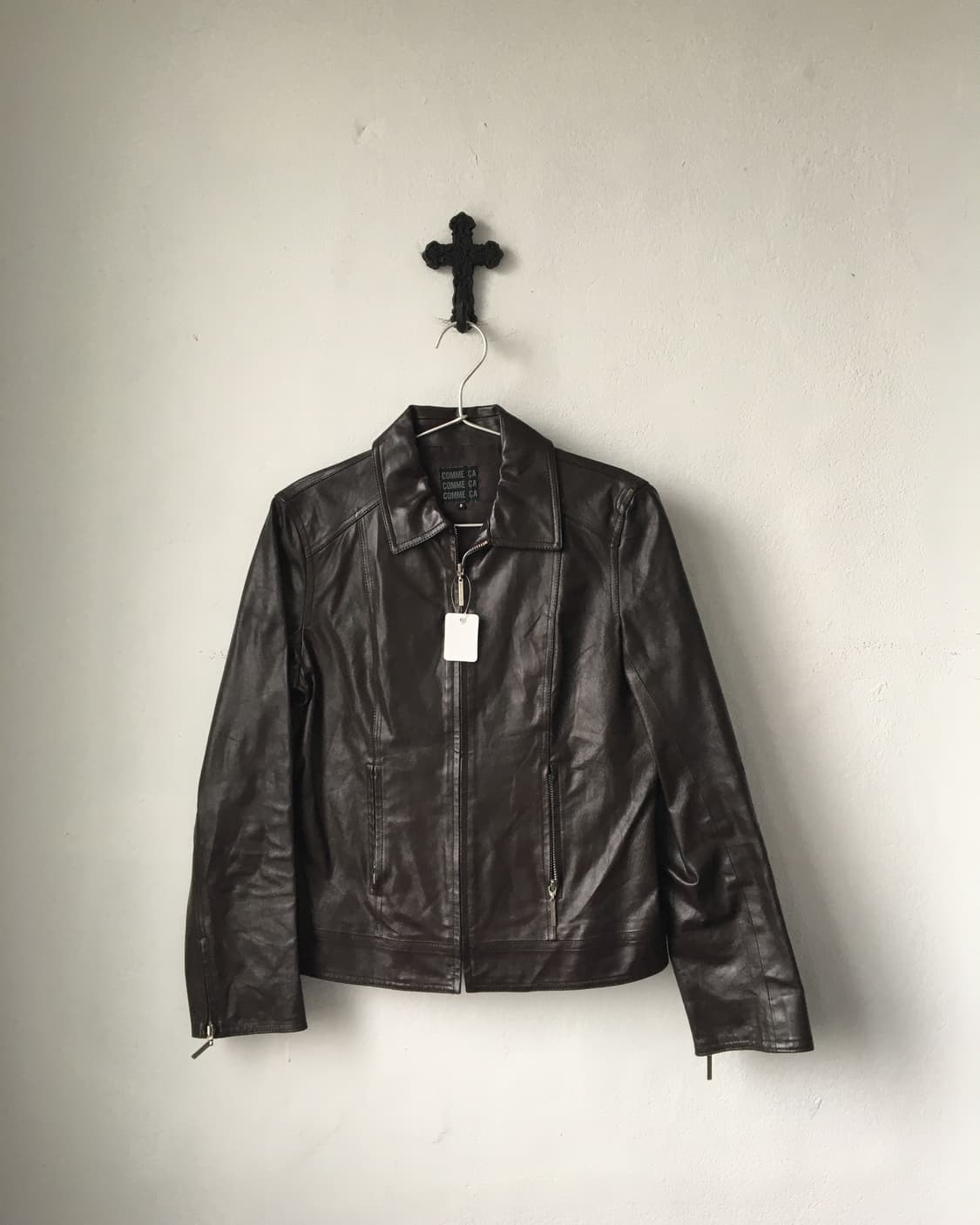 Fake leather jacket 상품이미지1