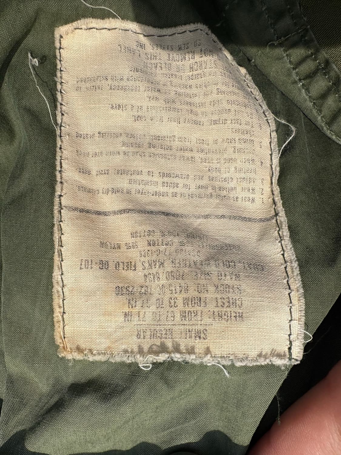 오리지널 m65 필드자켓 3세대 B213 상품이미지3