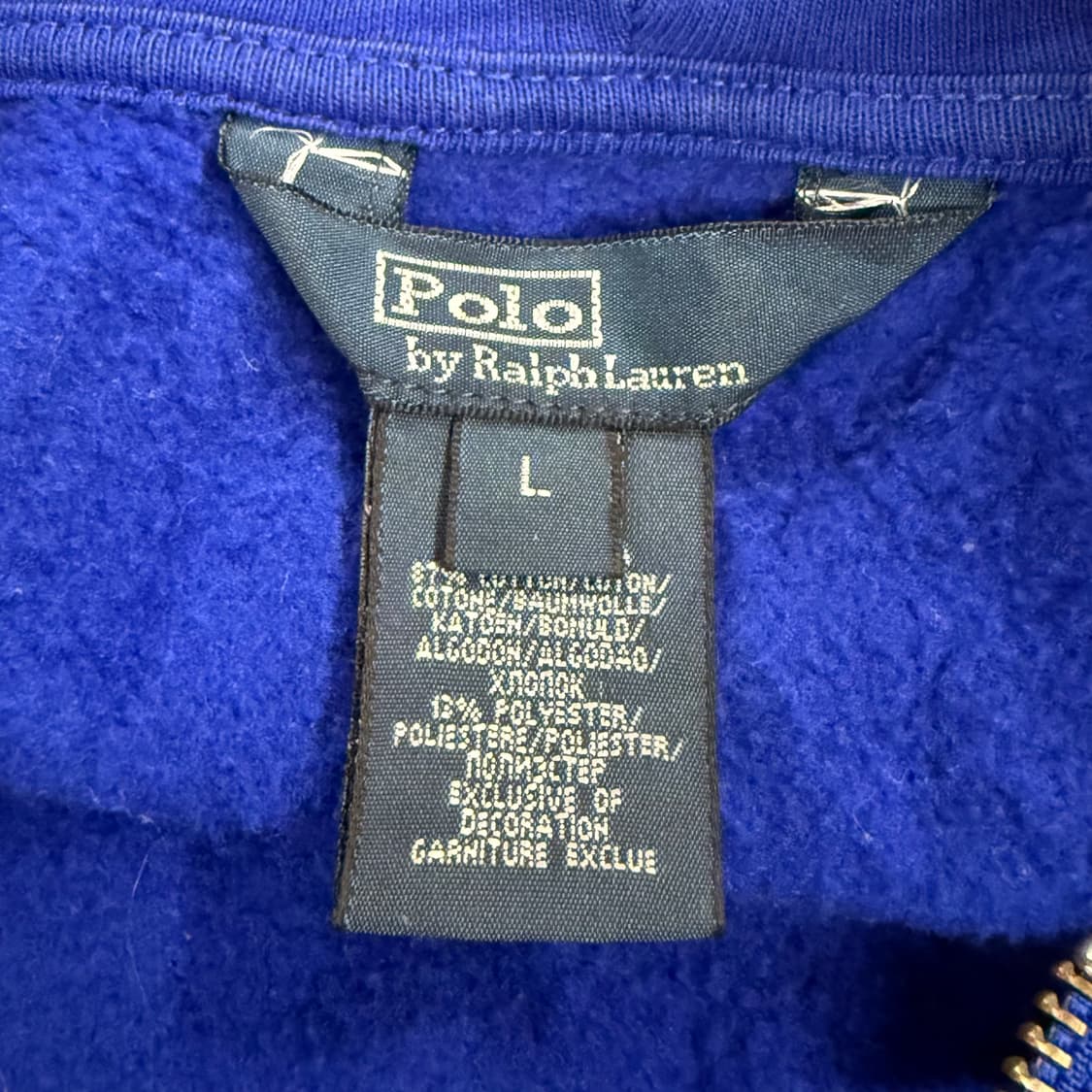 폴로 랄프로렌 블루 후드집업 상품이미지5