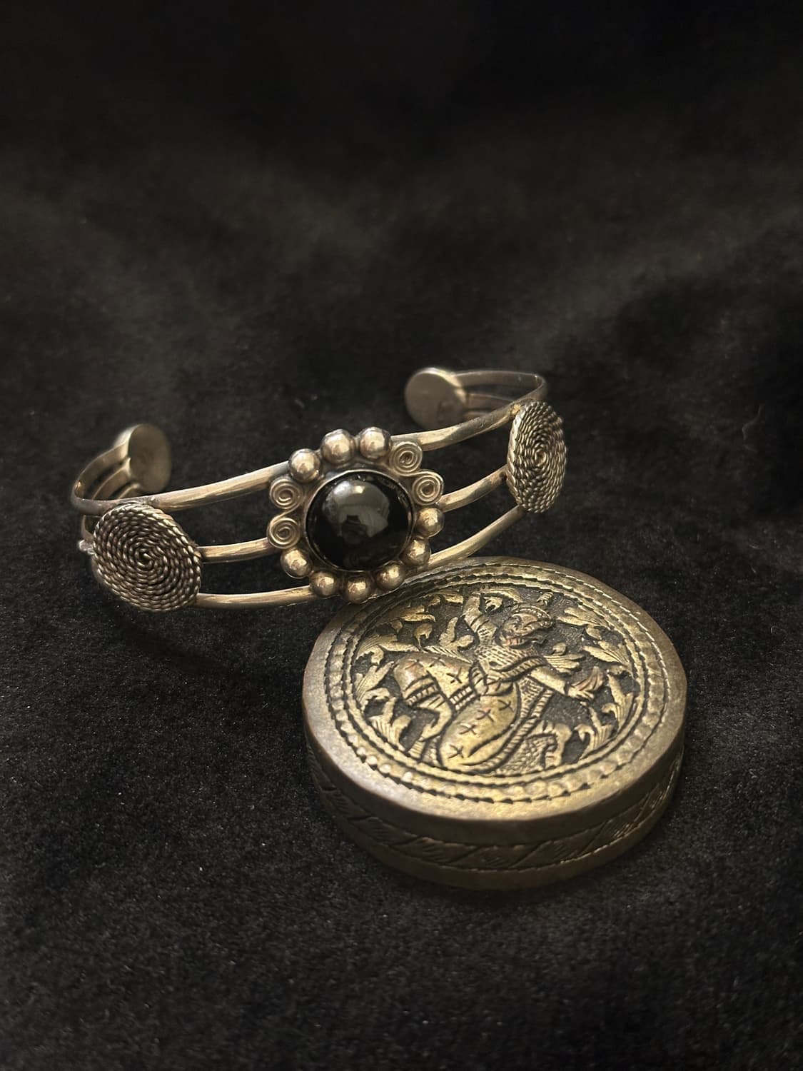 Mexico onyx 925silver bangle 상품이미지1