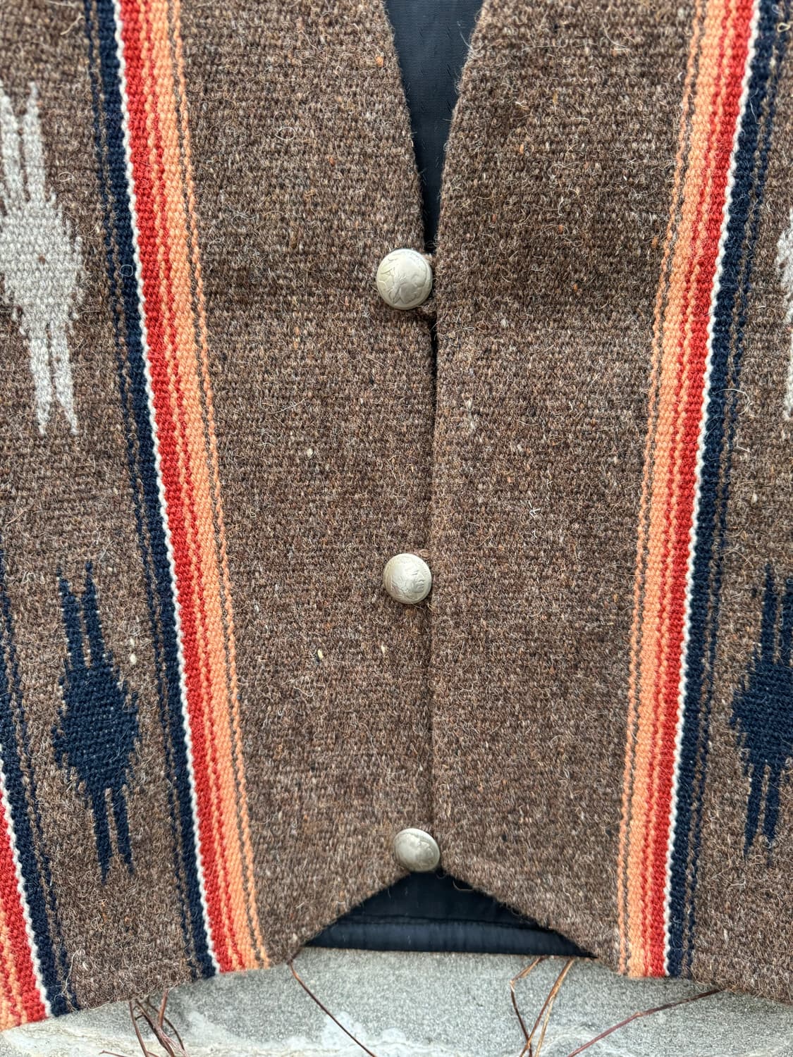 센티넬라 나바호 문양 아트피스 오르테가 치마요 핸드 베스트 조끼 상품이미지7