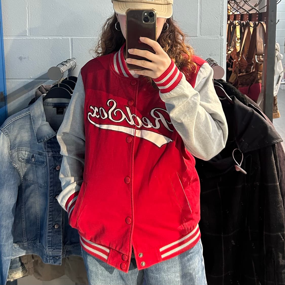 MLB Red Sox Cotton Jersey Jacket 상품이미지8