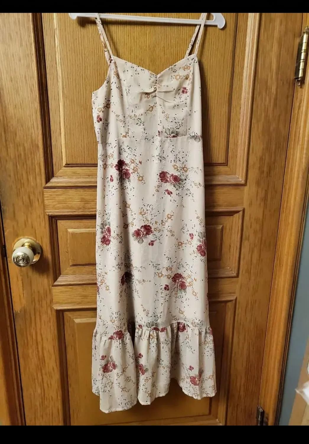 팜므뮤즈 쟈스민 빈티지 플라워 러플 슬립 원피스 상품이미지3