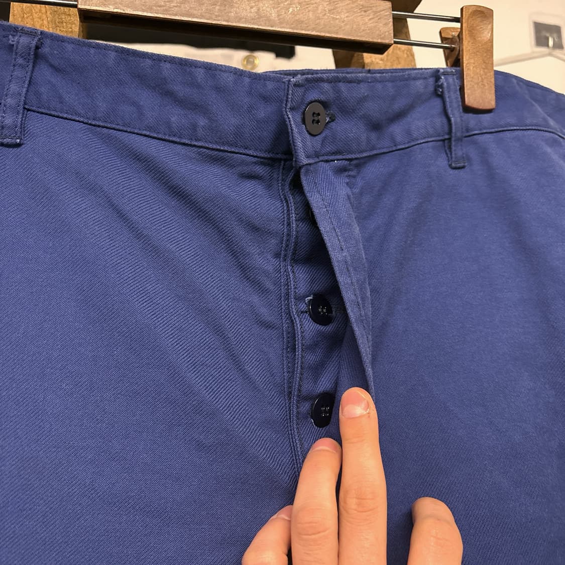 70s 오리지널 프렌치 워크팬츠 하이웨스트 버튼플라이 N678 상품이미지5