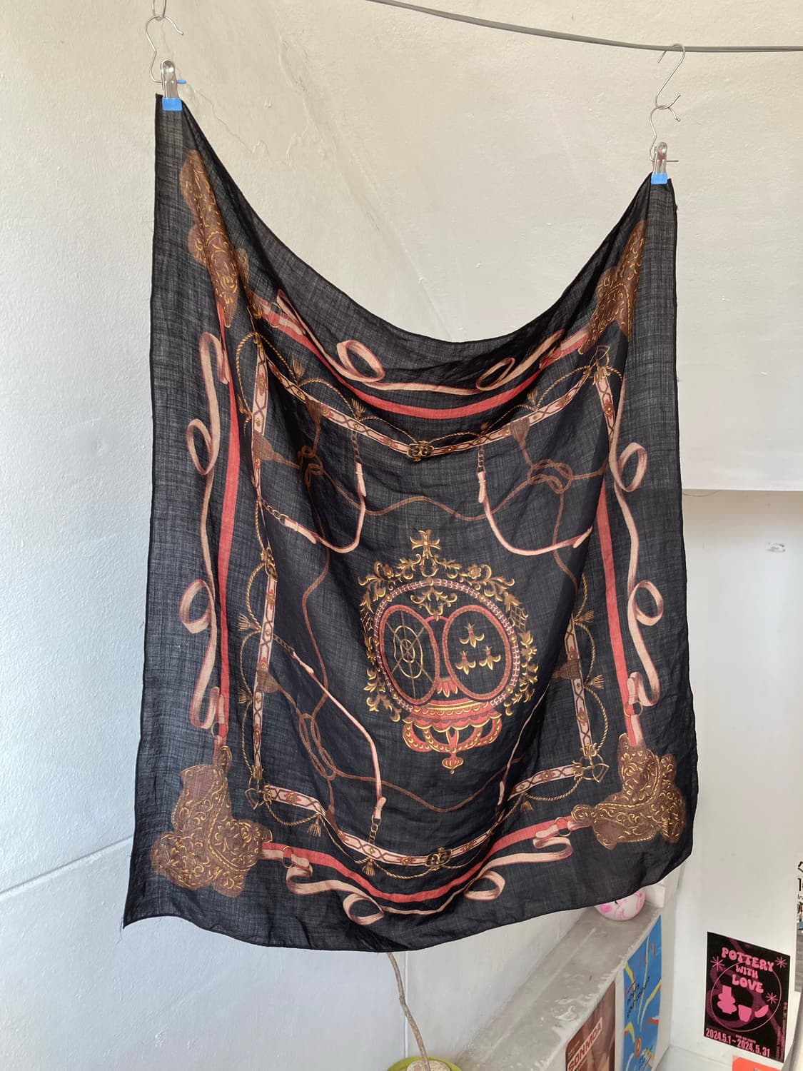 빈티지 바로크 프린트 패브릭 상품이미지1