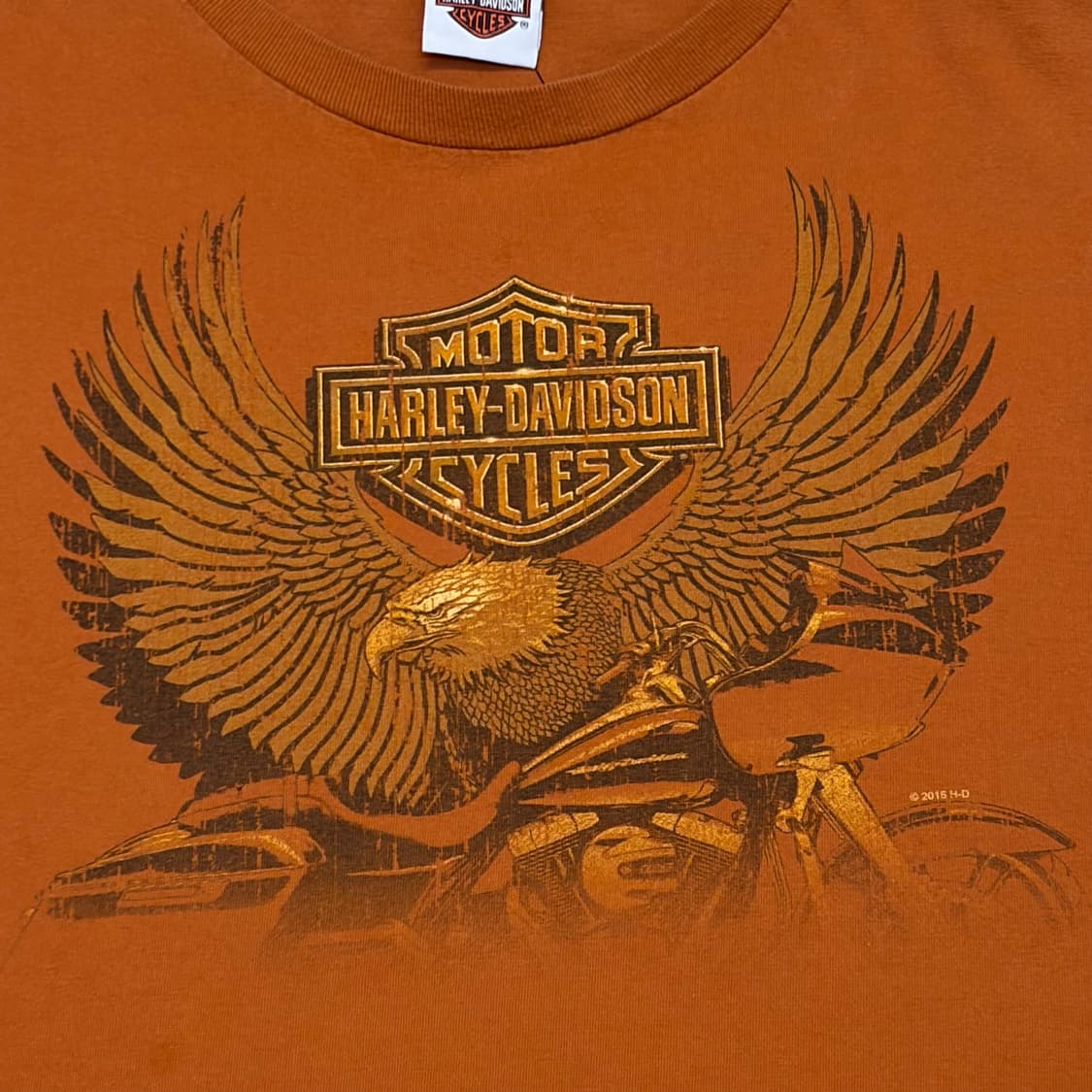 레어 10s 미국 빈티지 할리데이비슨 이글 롱슬리브 긴팔티 상품이미지4