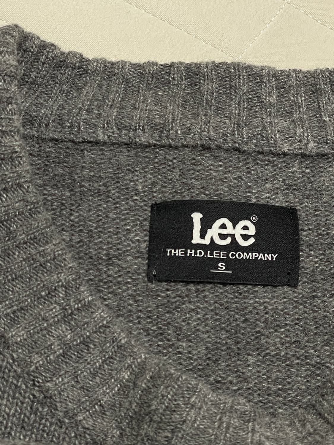 리 Lee 빅 트위치 로고 니트 그레이 상품이미지4