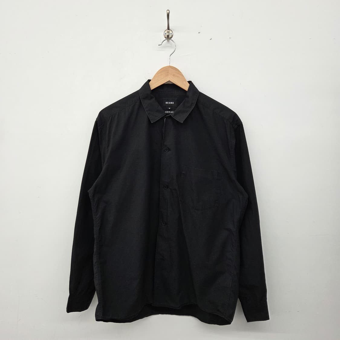 빔즈 블랙 셔츠 남성M 상품이미지1
