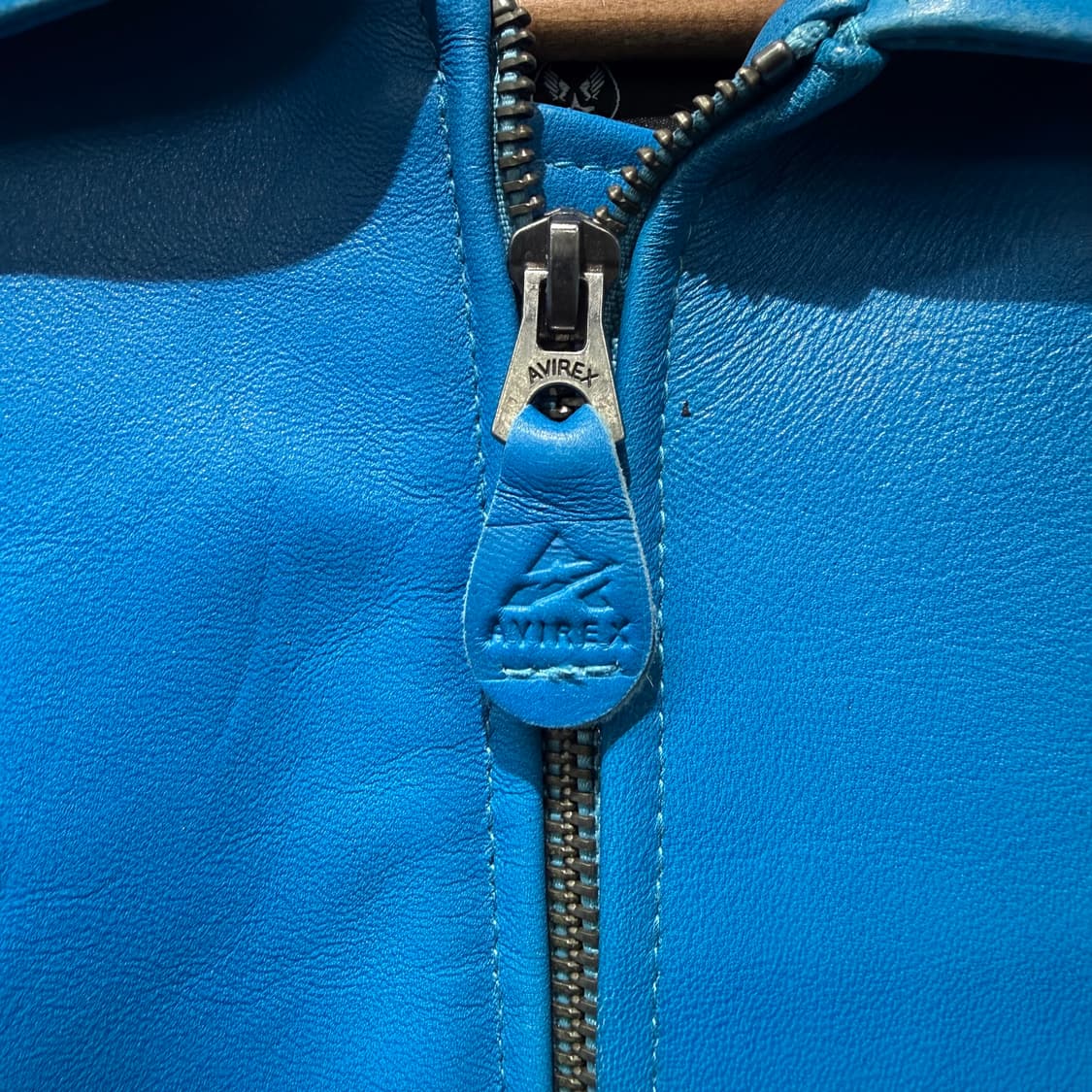 아비렉스 레더자켓 블루 상품이미지5