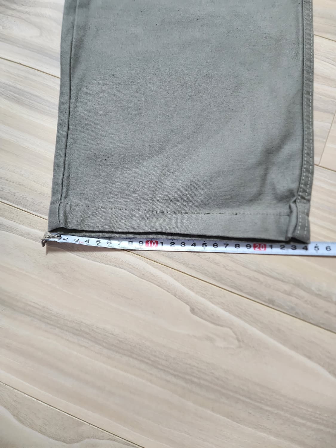 에잇세컨즈코튼퍼티그팬츠카키 상품이미지7