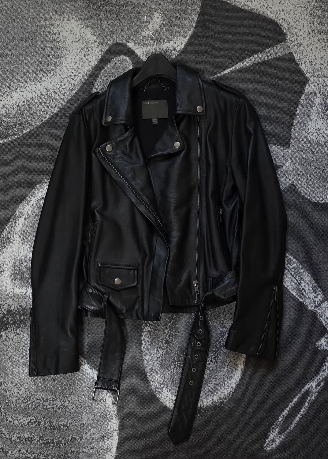 MUUBAA 무바 천연 램스킨 라이더자켓 55 (양가죽) 상품이미지1