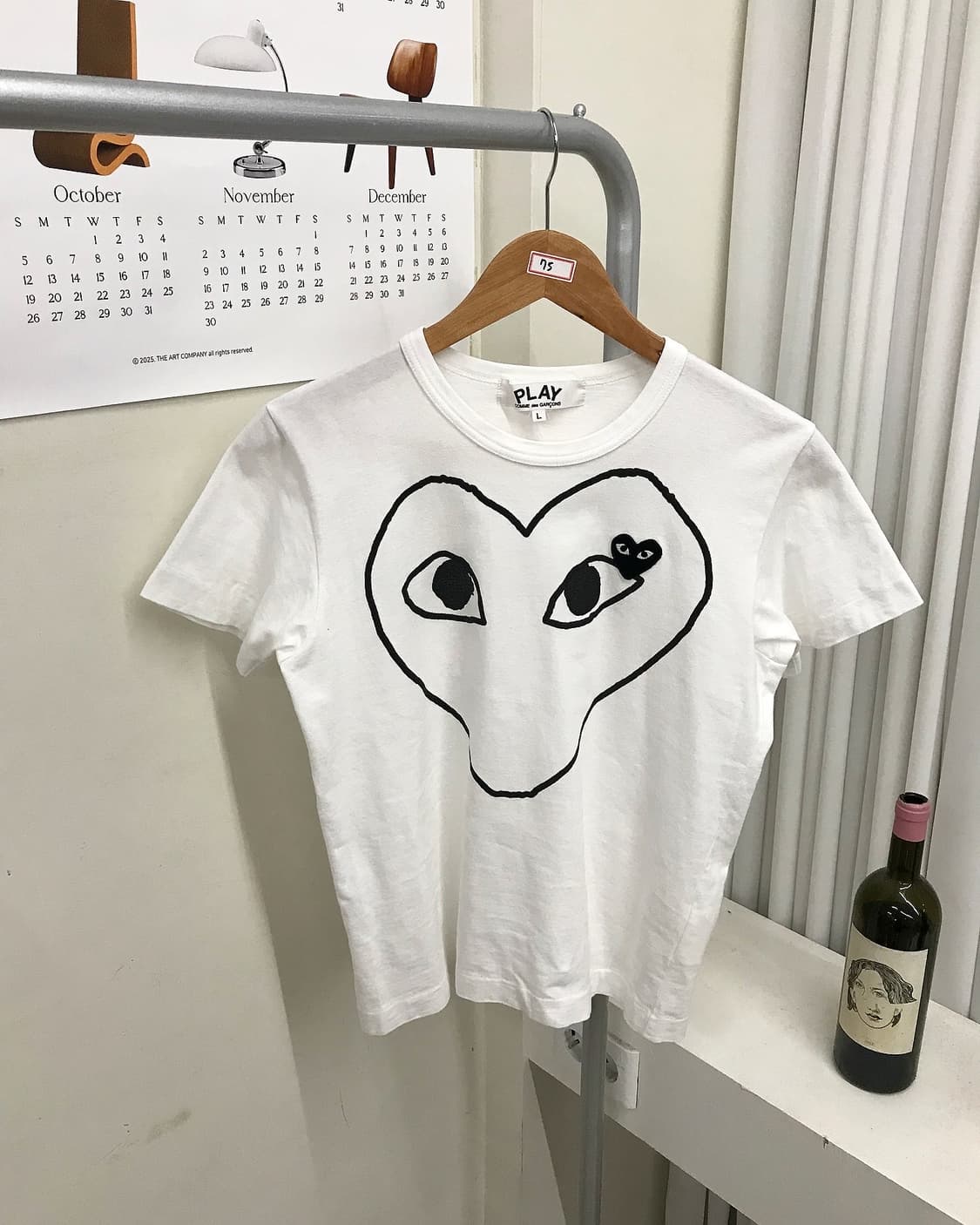 꼼데가르송 와펜 프린팅 반팔티 상품이미지1