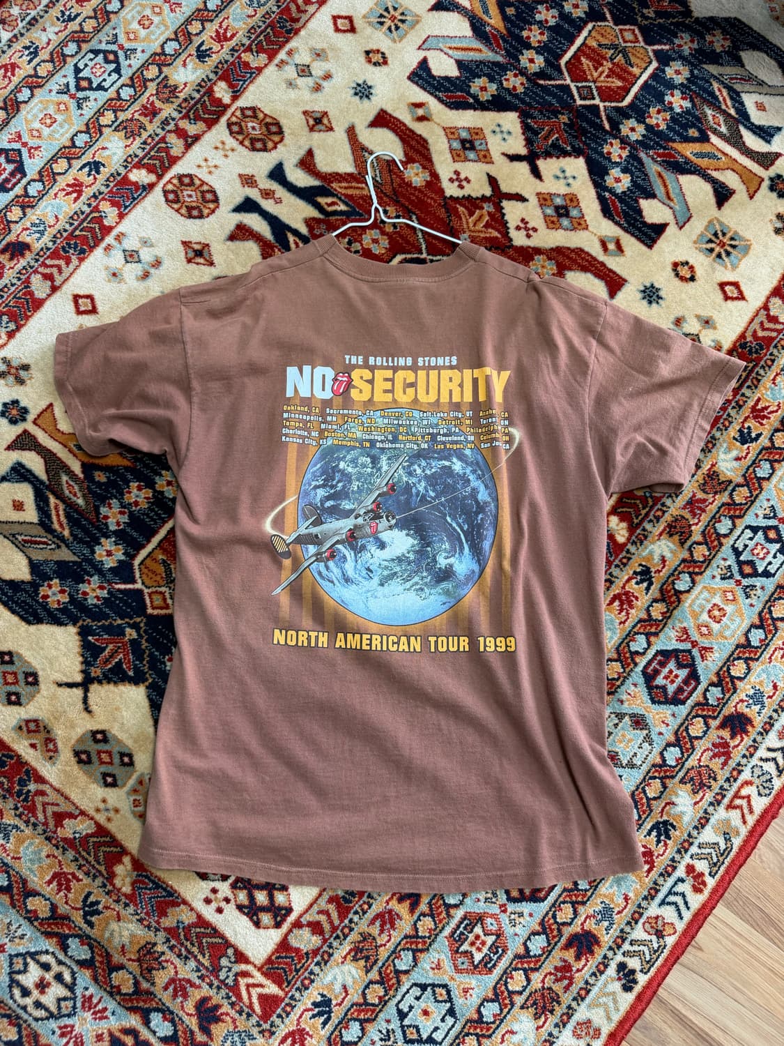 1999 빈티지 롤링 스톤즈 No Security Tour 티셔츠 상품이미지3