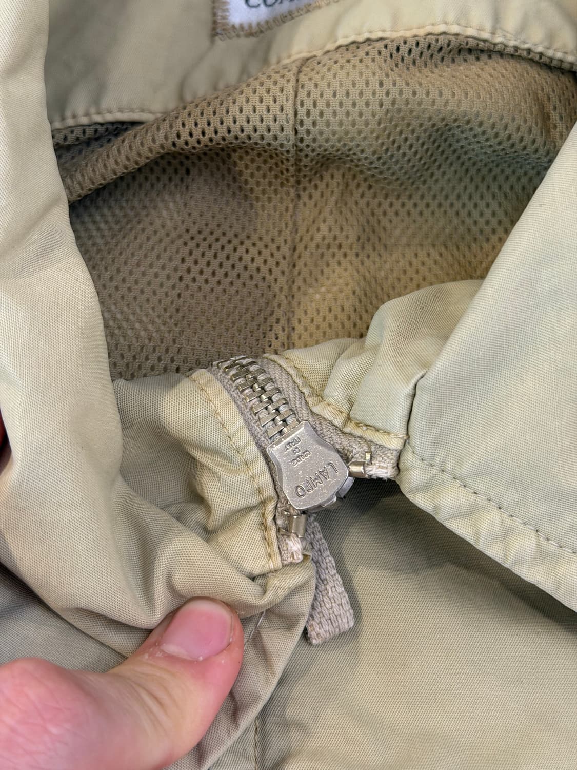 90s CP컴퍼니 아카이브 블루종 봄버 자켓 카키 브라운 상품이미지3