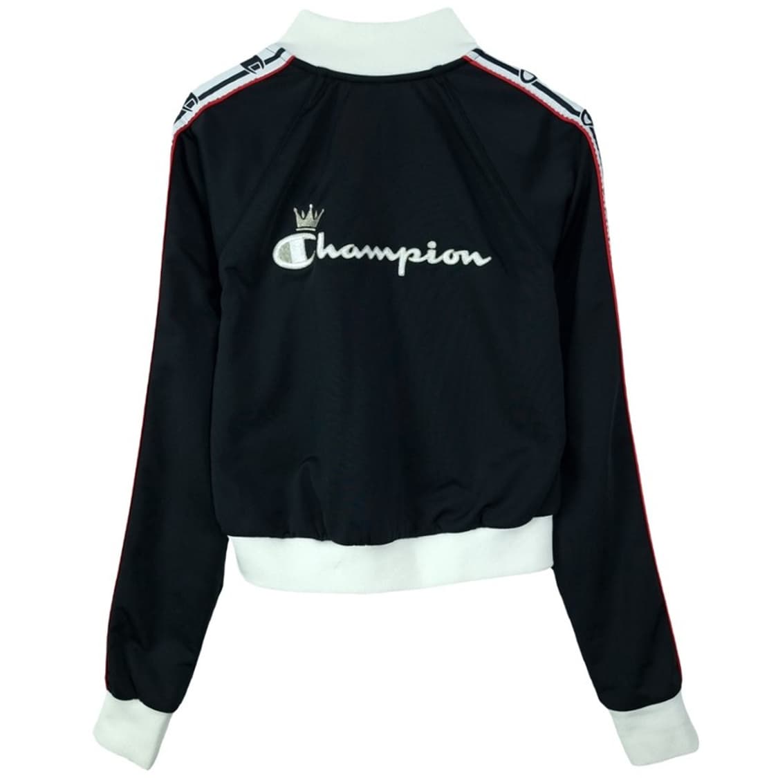 [챔피온] 빈티지 크롭 사이드라인 져지 집업 자켓 블랙 M19296 상품이미지3