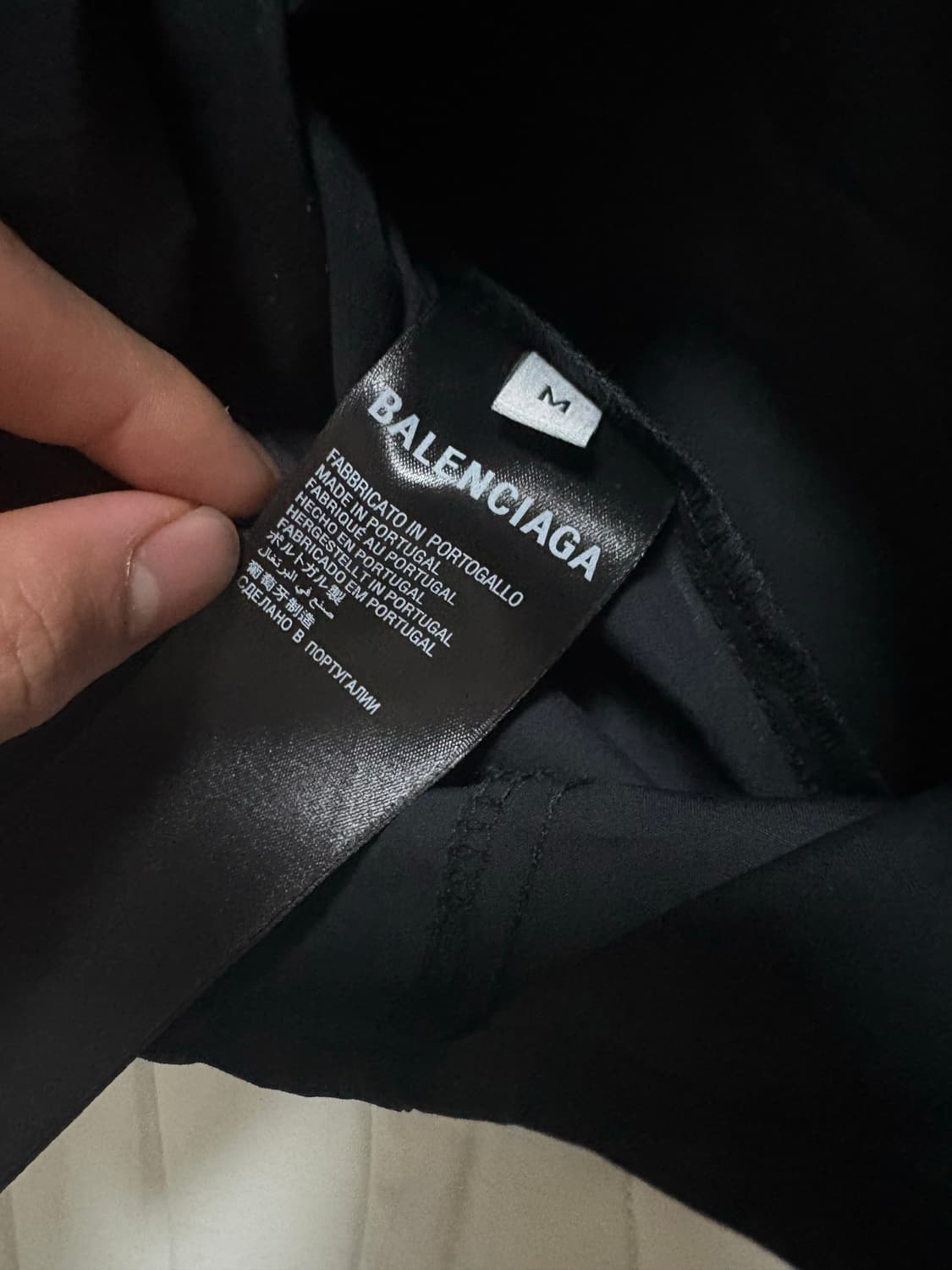 발렌시아가 개퍼 웨이브 로고 셔츠 M 상품이미지7