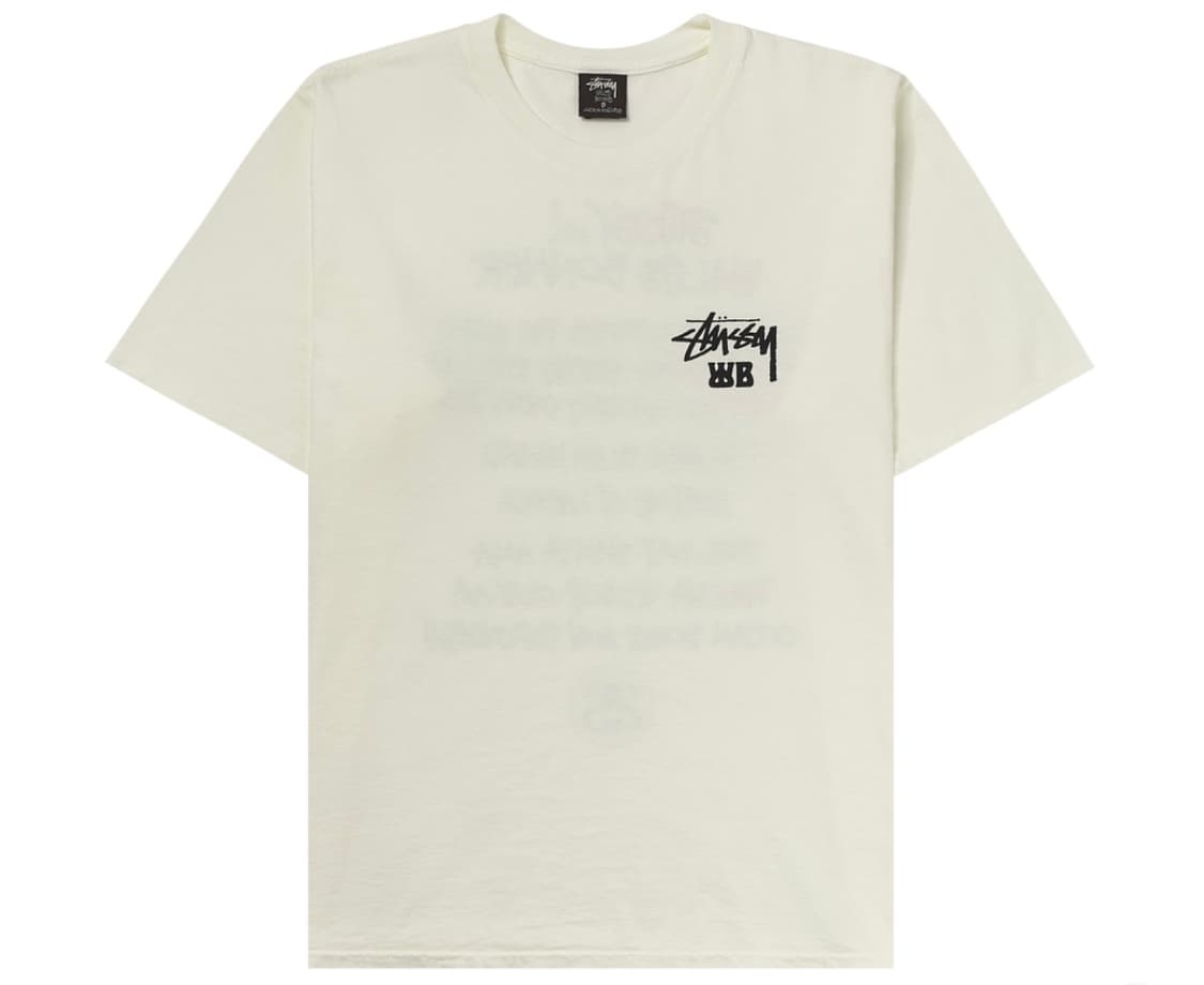 스투시 x 웨일즈 보너 오션 송 티셔츠 상품이미지1