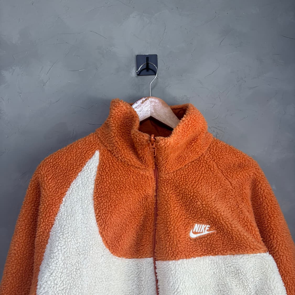 나이키 빅 스우시 양면 플리스 바람막이 자켓 핫 카리  상품이미지2