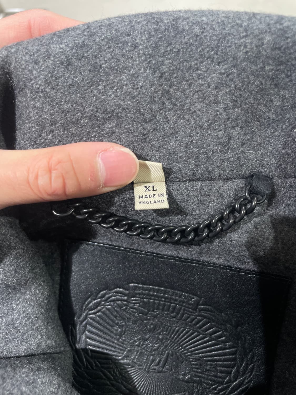 버버리 그레이 울 더플 코트 상품이미지8