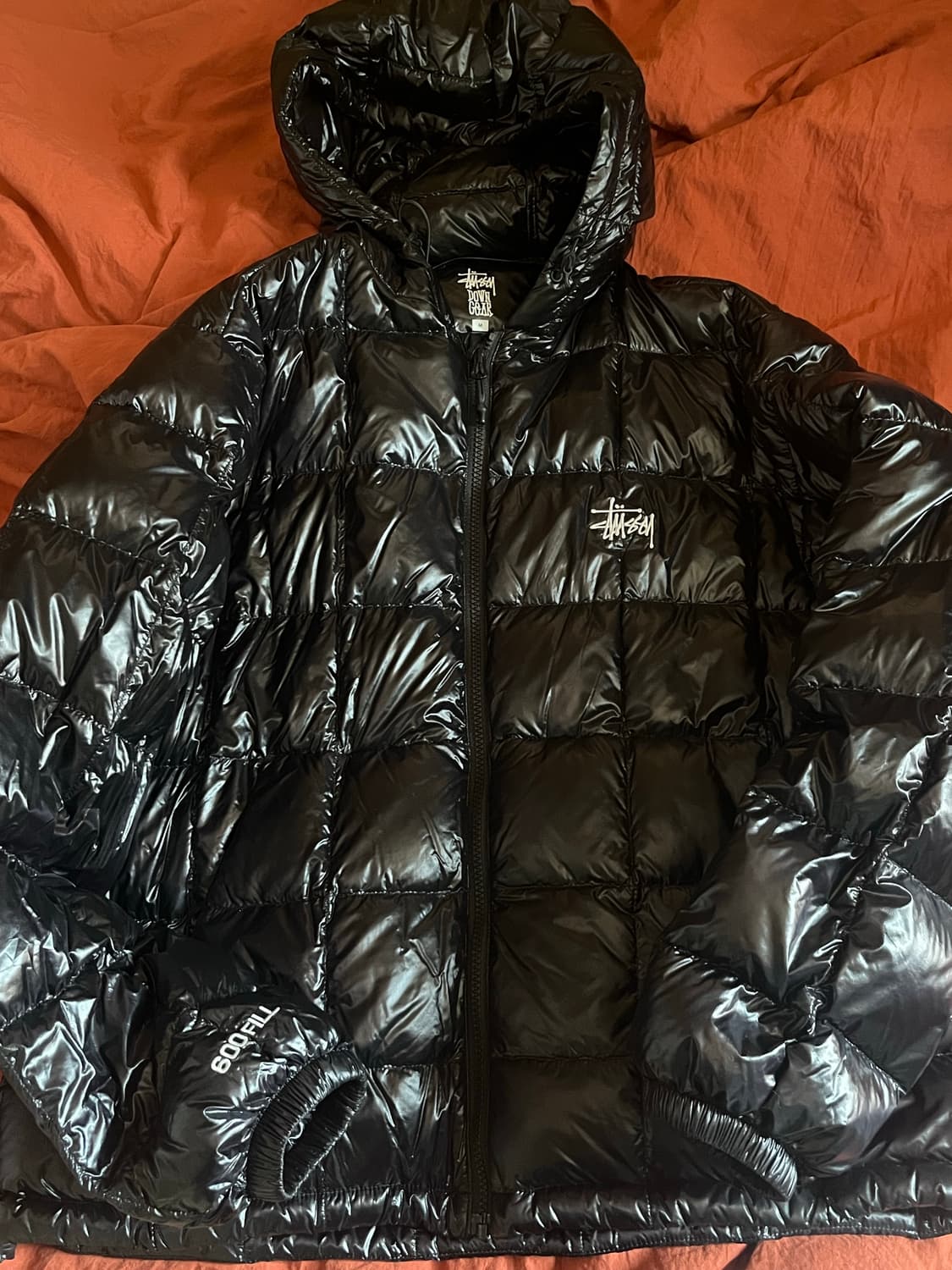스투시 미드웨이트 후드퍼퍼 블랙 M사이즈 상품이미지3