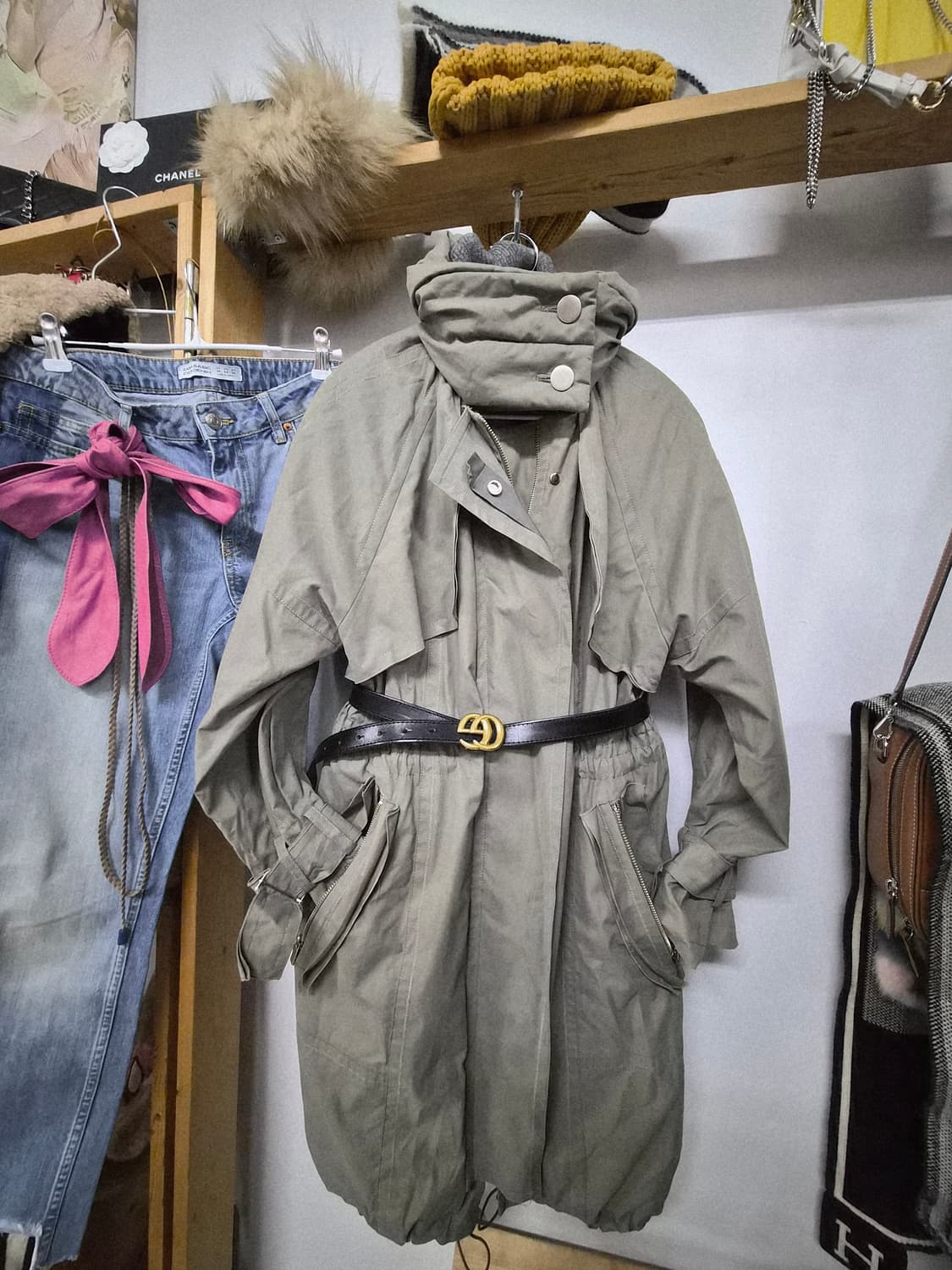 오브제 야상 트렌치 코트 상품이미지1